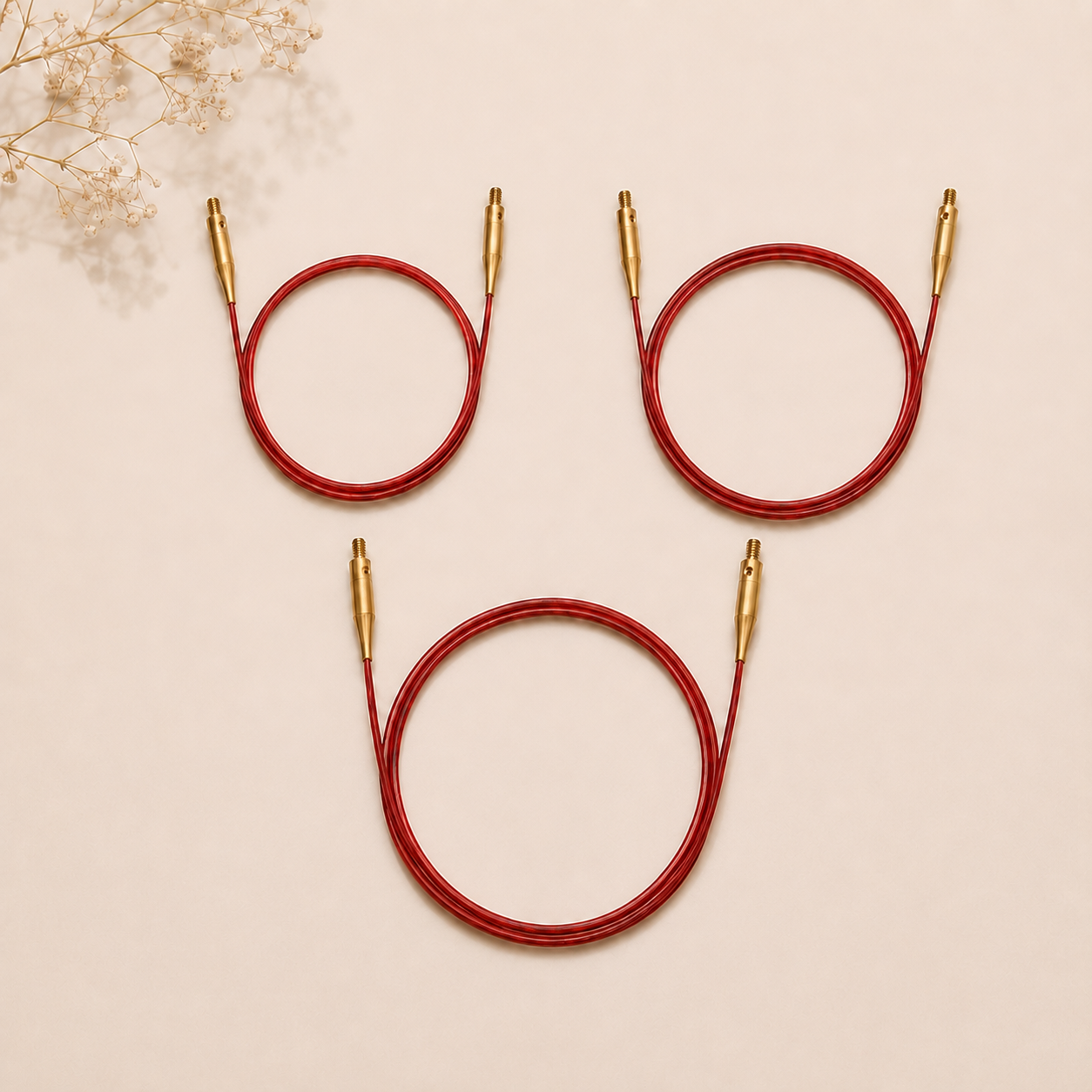 Stainless Steel 360° Swivel Cables (Brass Connector)