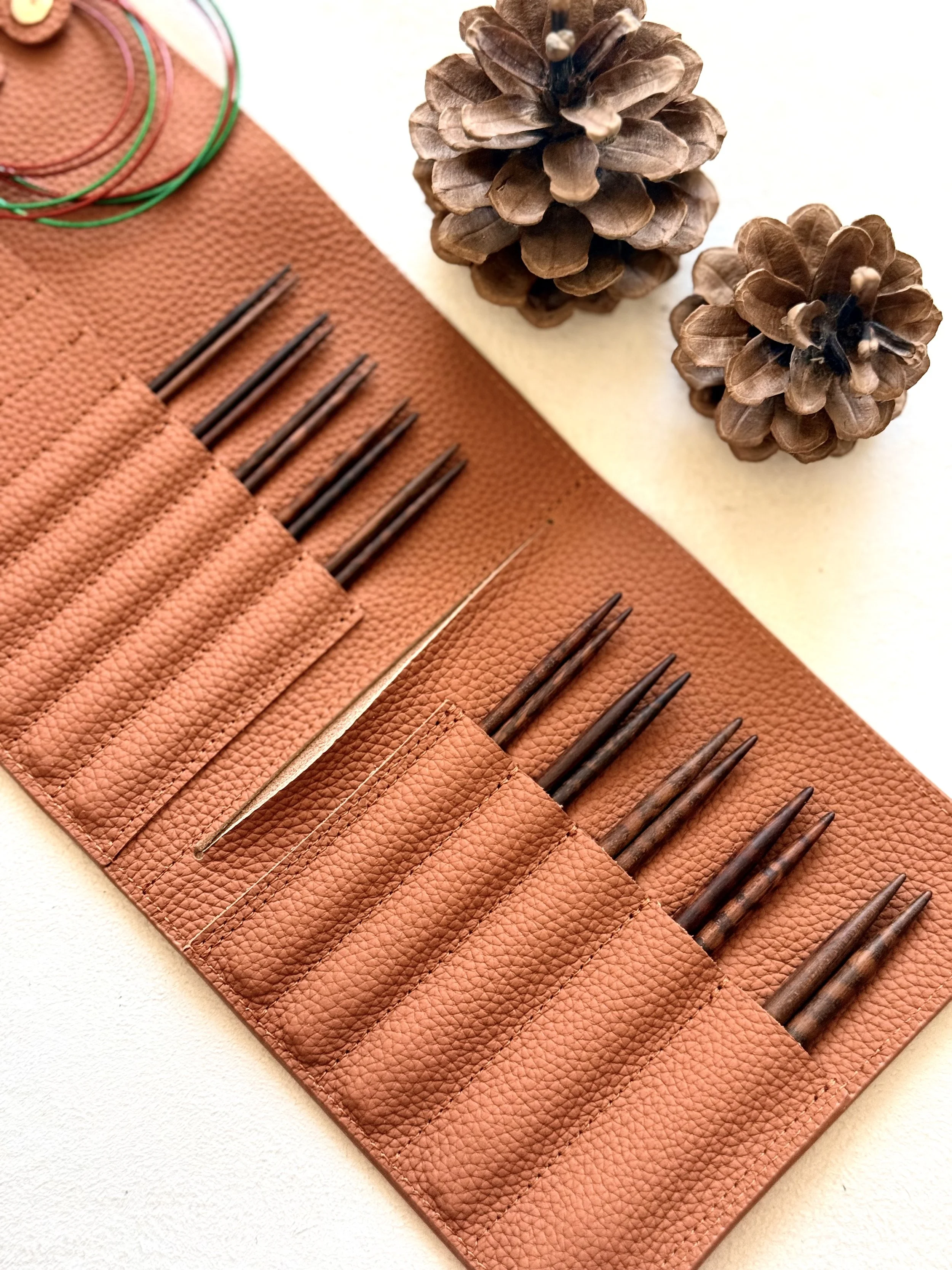 Snakewood Interchangeable Needle Set with leather case