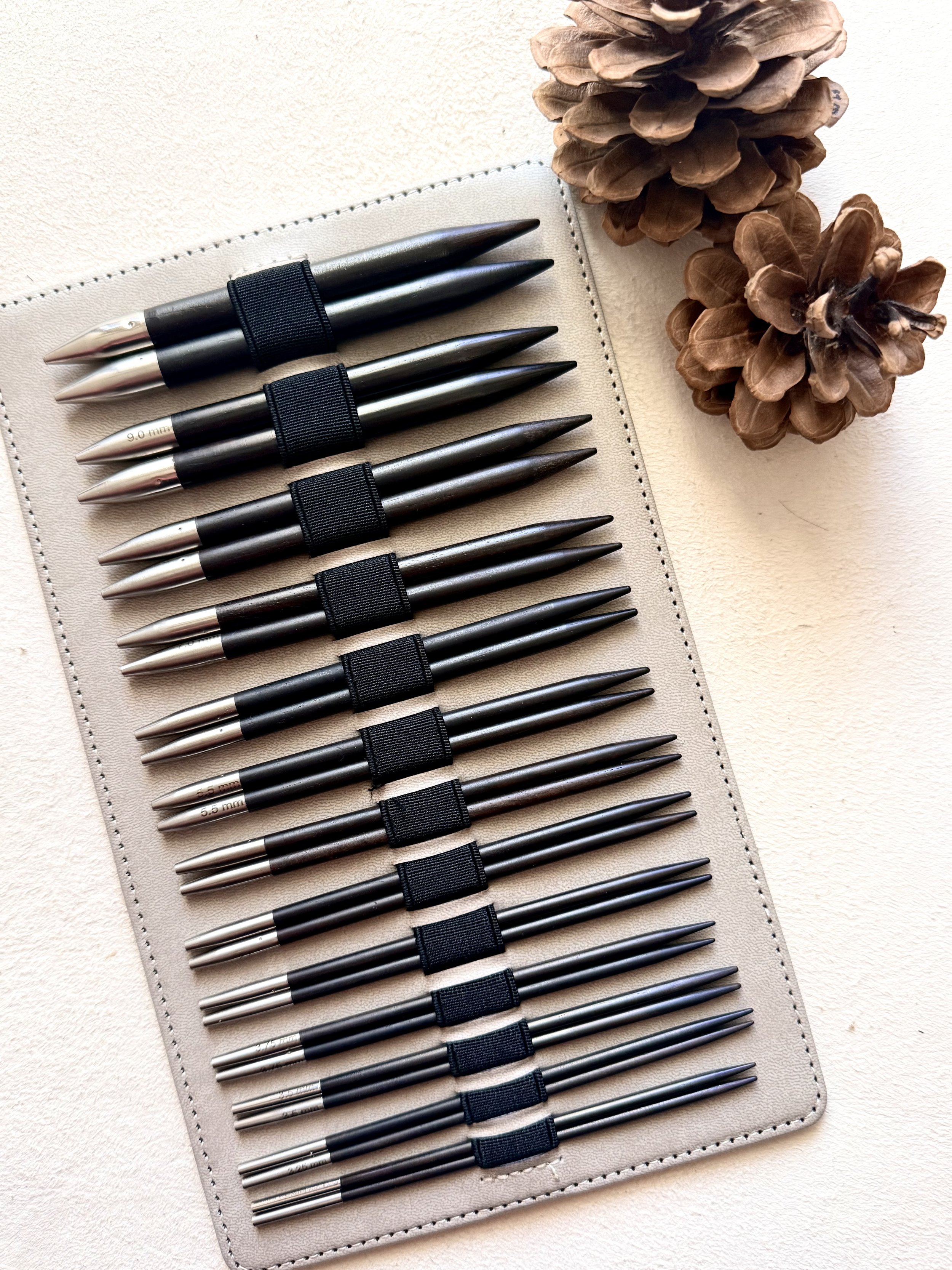 Deluxe Ebony Interchangeable Circular Needle Set