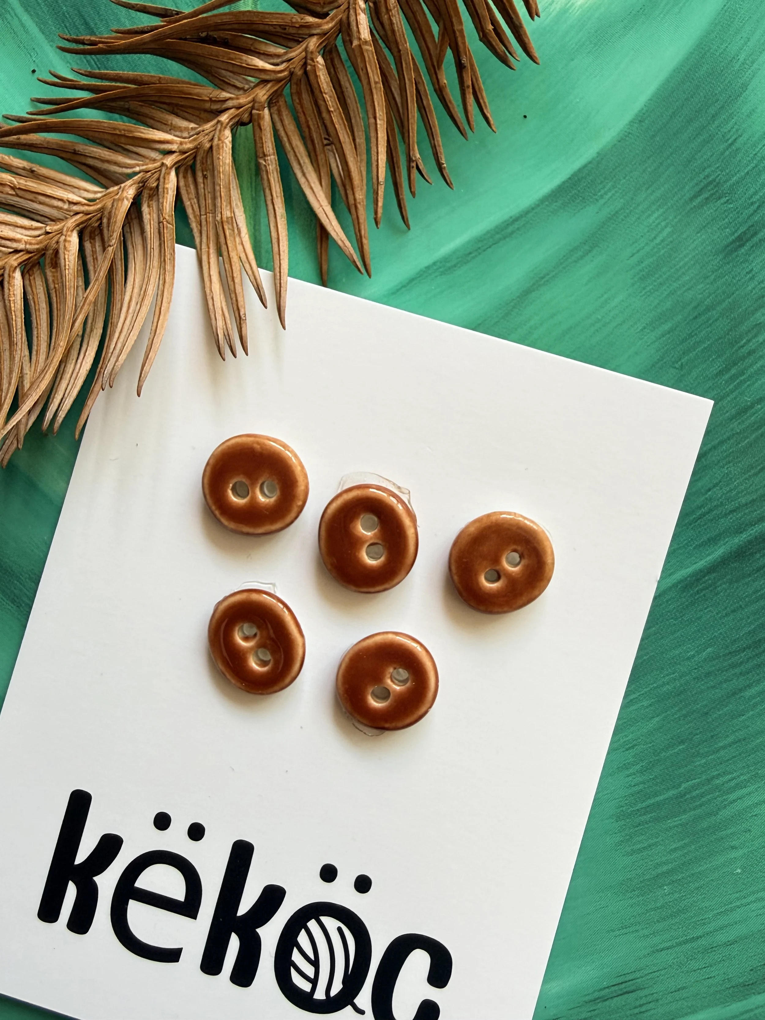 Këköc X Studio 900°C Sunset Glaze Ceramic Buttons
