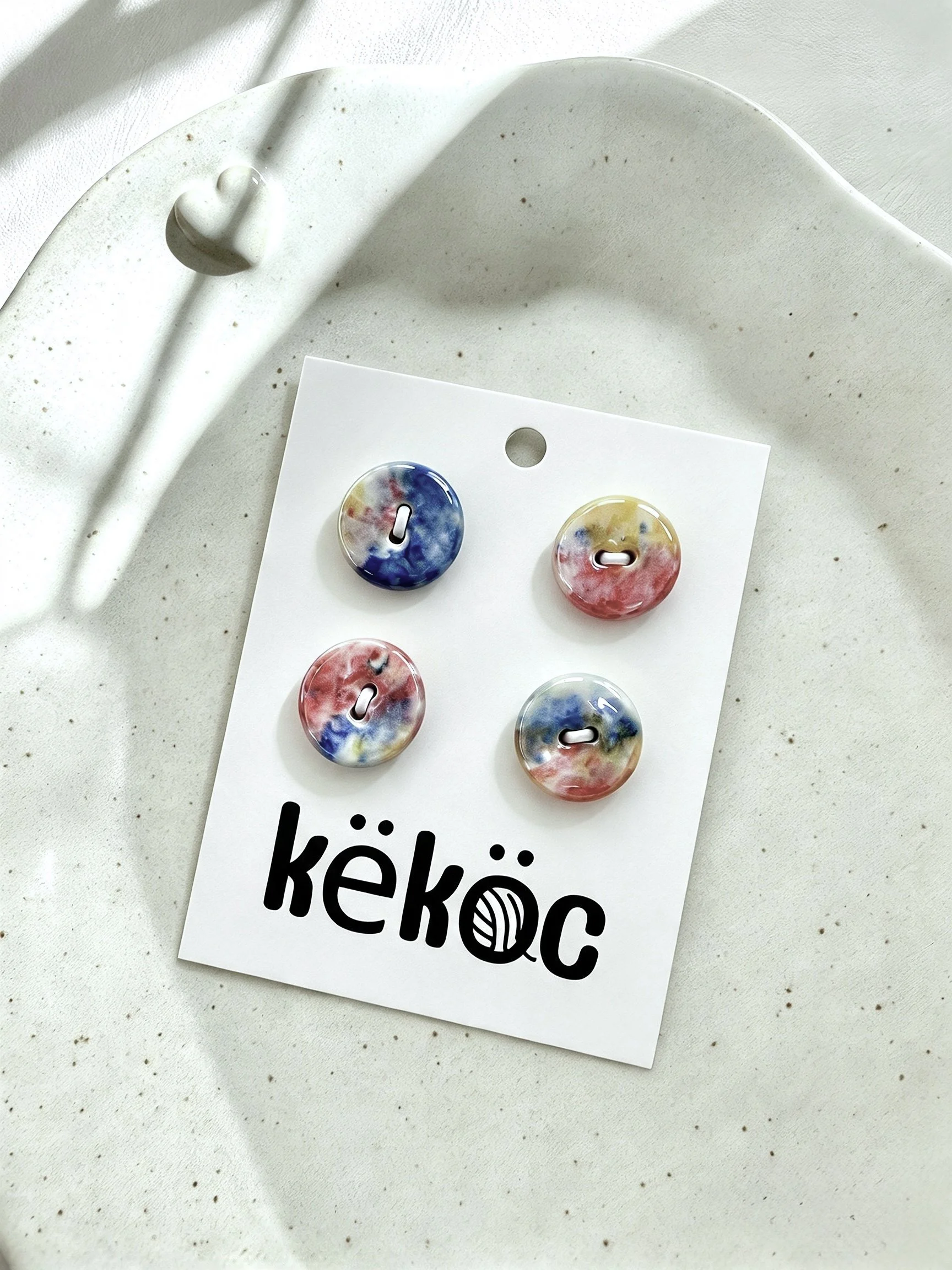 Këköc X Studio 900°C Ceramic Buttons- Kaleido