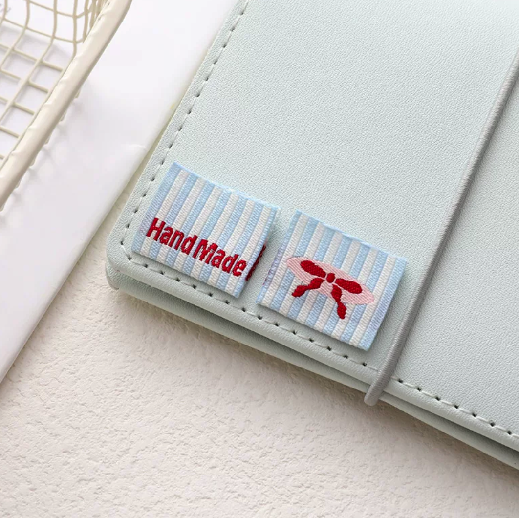 Sewing Labels -Handmade with bow