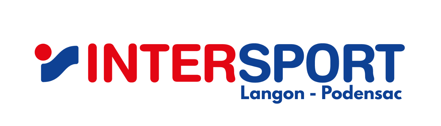 Logo d'Intersport avec le texte 'Langon - Podensac'