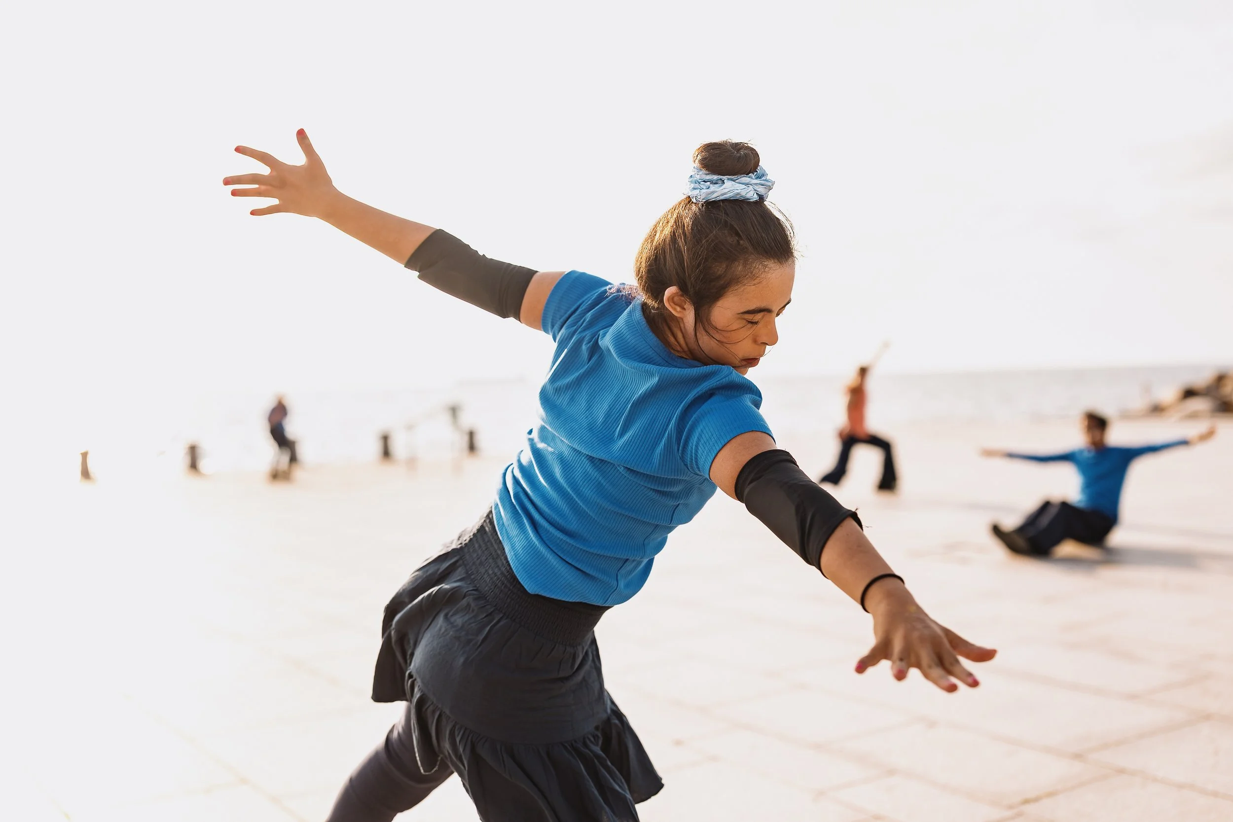  Angela Bettoni: 
Angela is a dancer/actor, writer and advocate with Down Syndrome, whose work bridges artistic practice, disability advocacy, and international collaboration. She holds a BA in Creative Arts (MCAST, dissertation: Representation for p