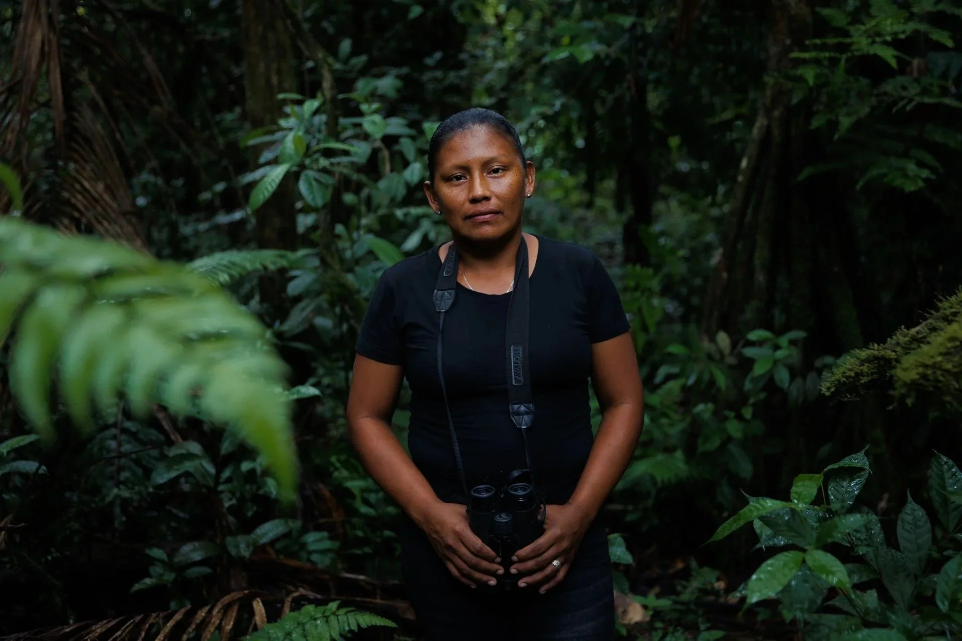 Amirindian woman in the Guyanese rainforest