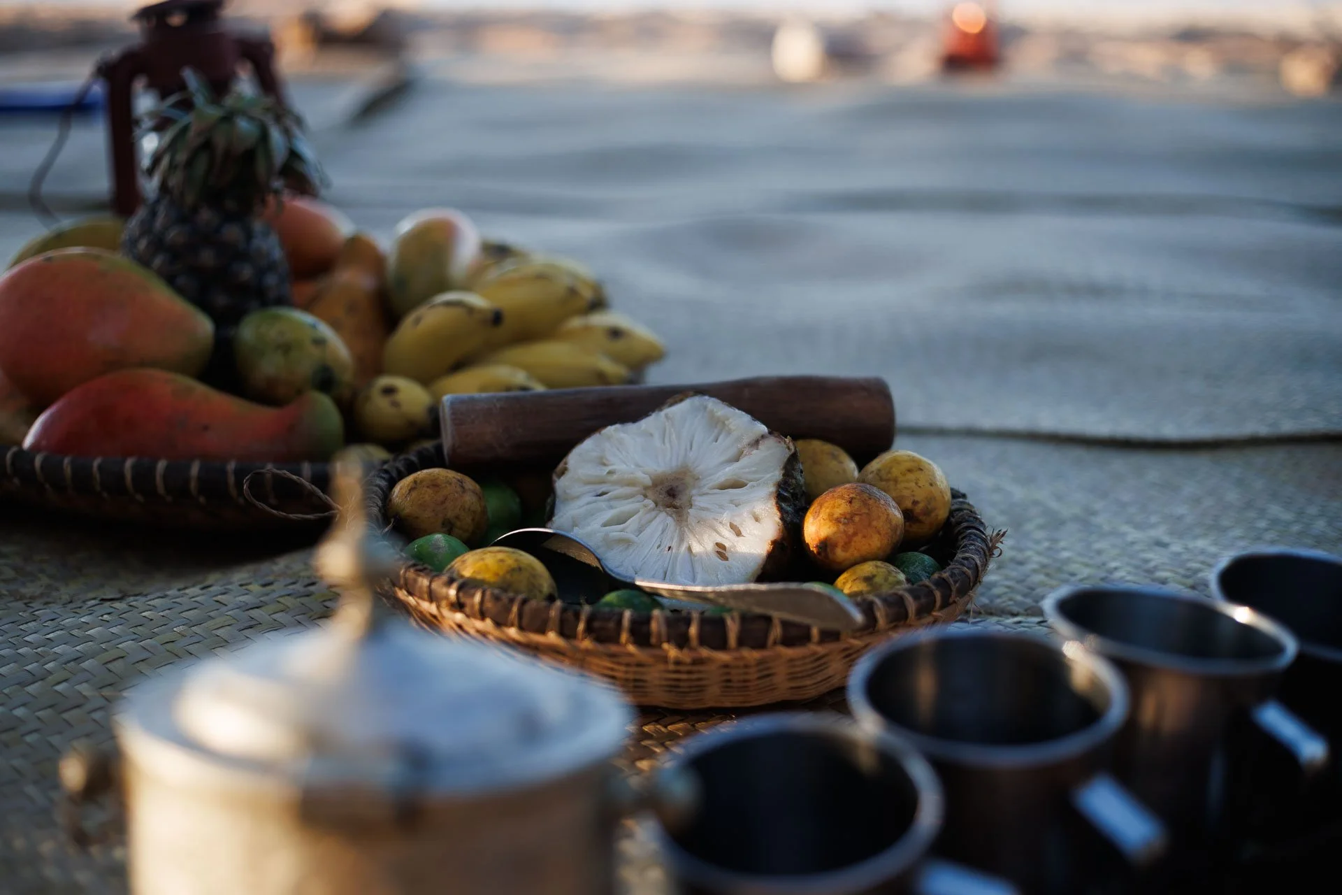 Food during a small group tour in Madagascar