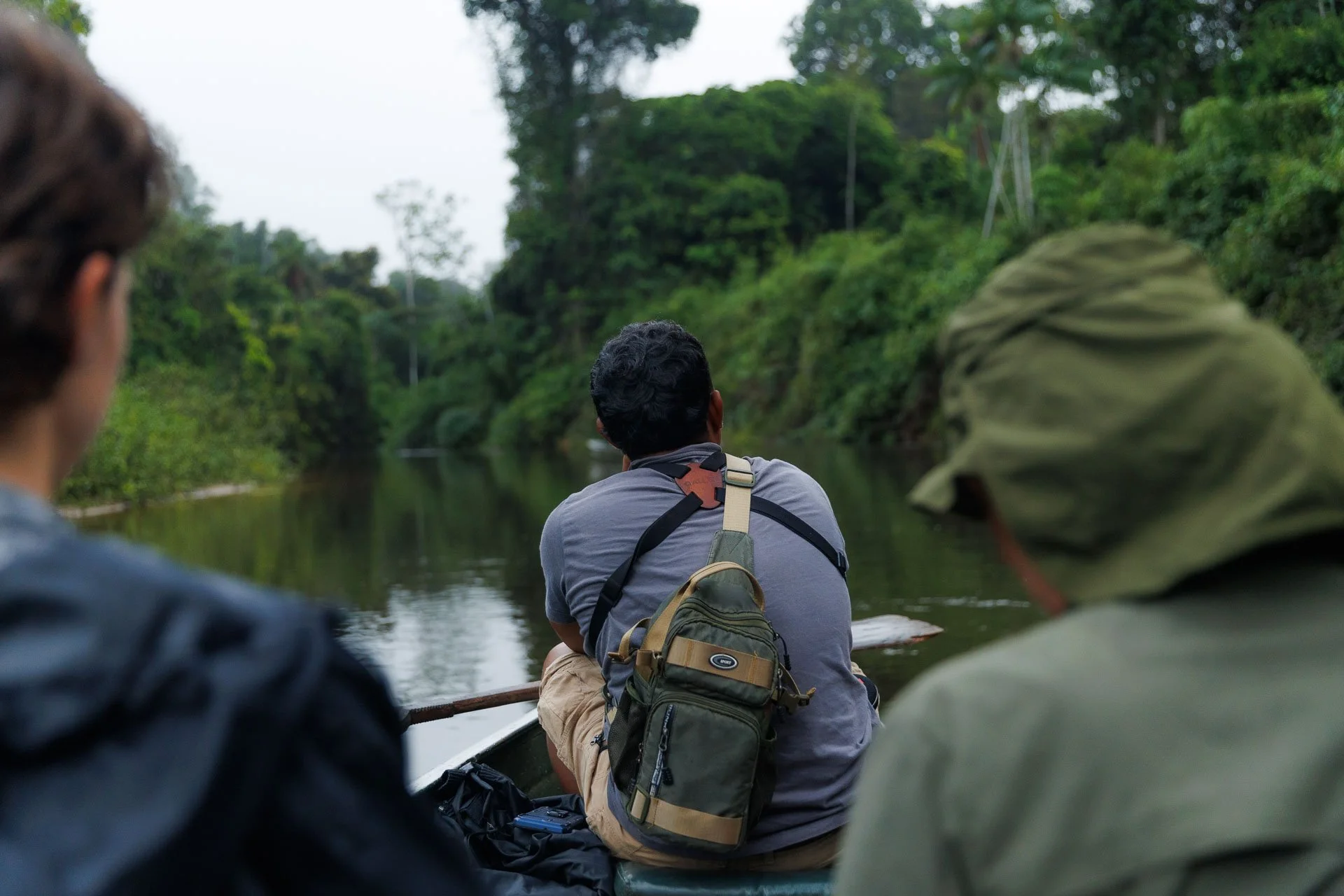 Canoeing and tracking wildlife in the jungle of Guyana