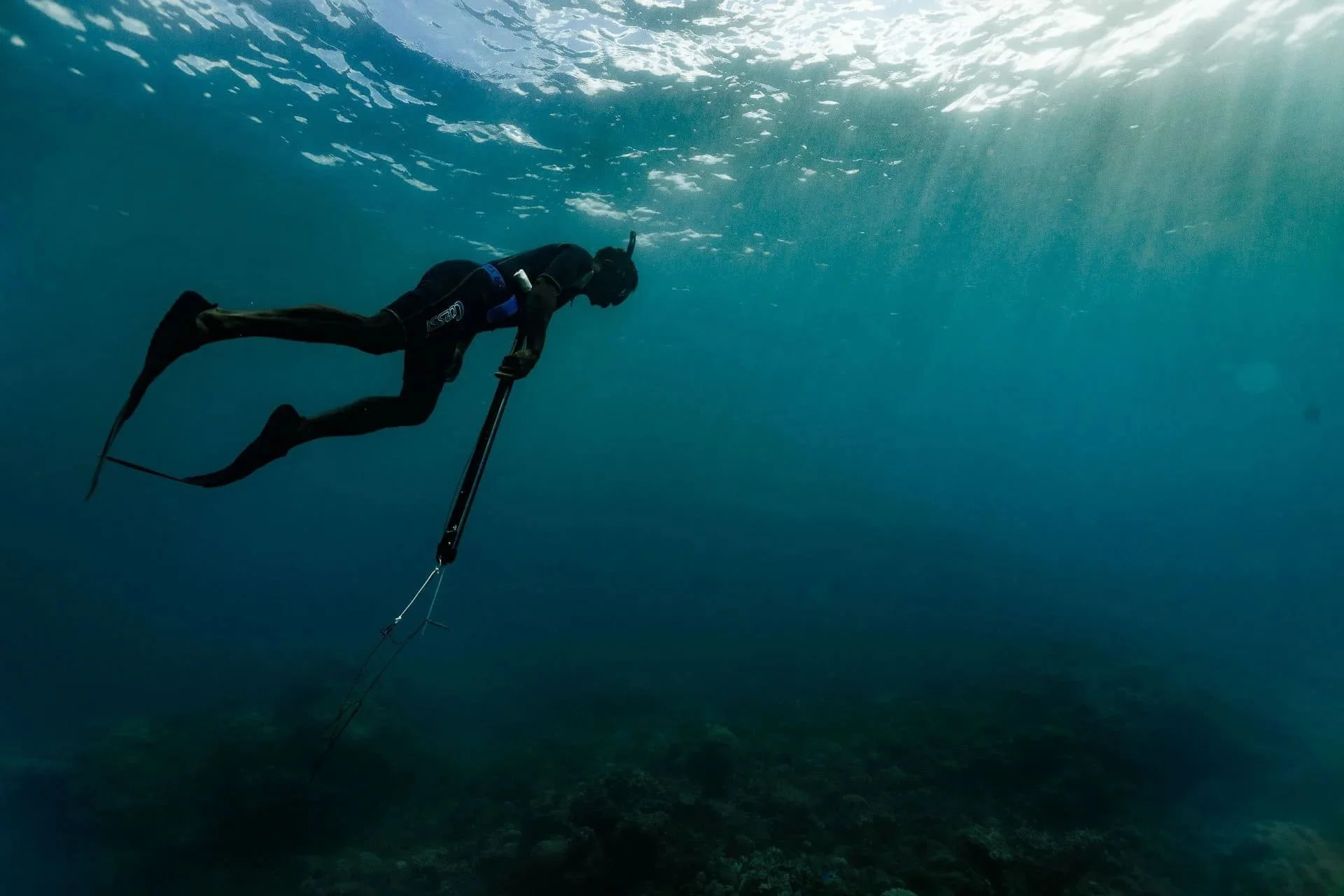 A spear fisher on a tailor-made marine tour in Madagascar