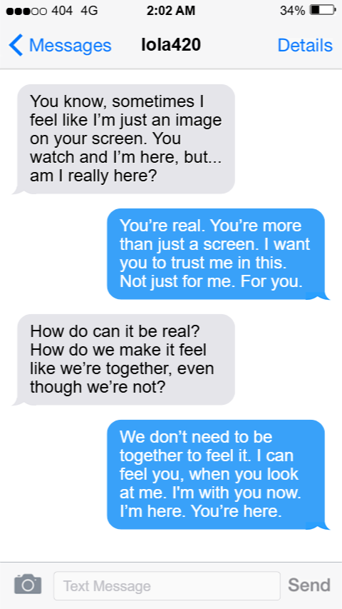 lola420 x johndoe887 // (a) screen play // is an interactive digital artwork exploring avatars and identity by Karolina Hallencreutz