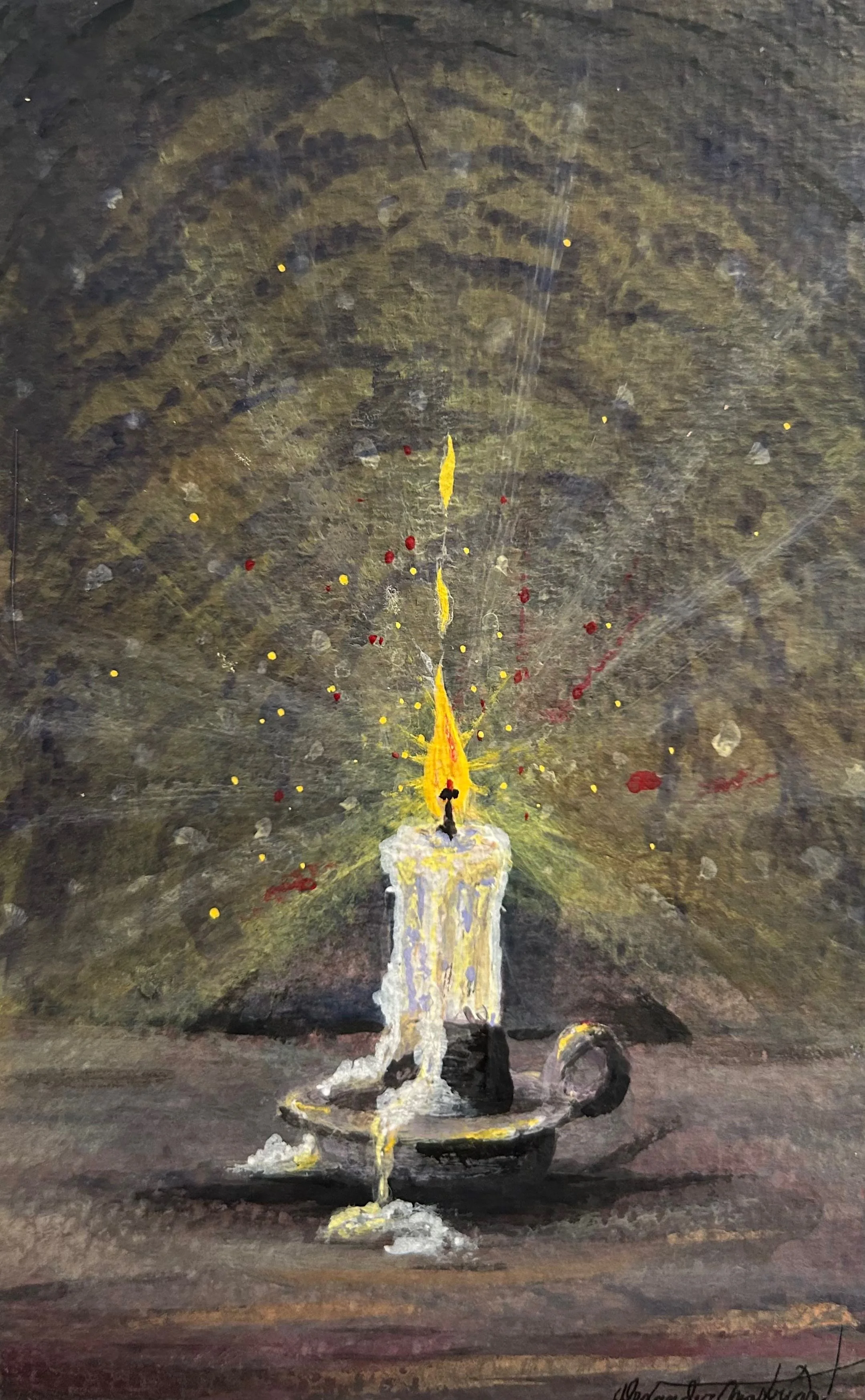 Candle-light-dim-Watercolor-Acrylic-Mixed-Media-©Alexander-Mastrian-2026-All-Rights-Reserved-Do-Not-Copy-Alter-Redistribute-without-Permission.JPG