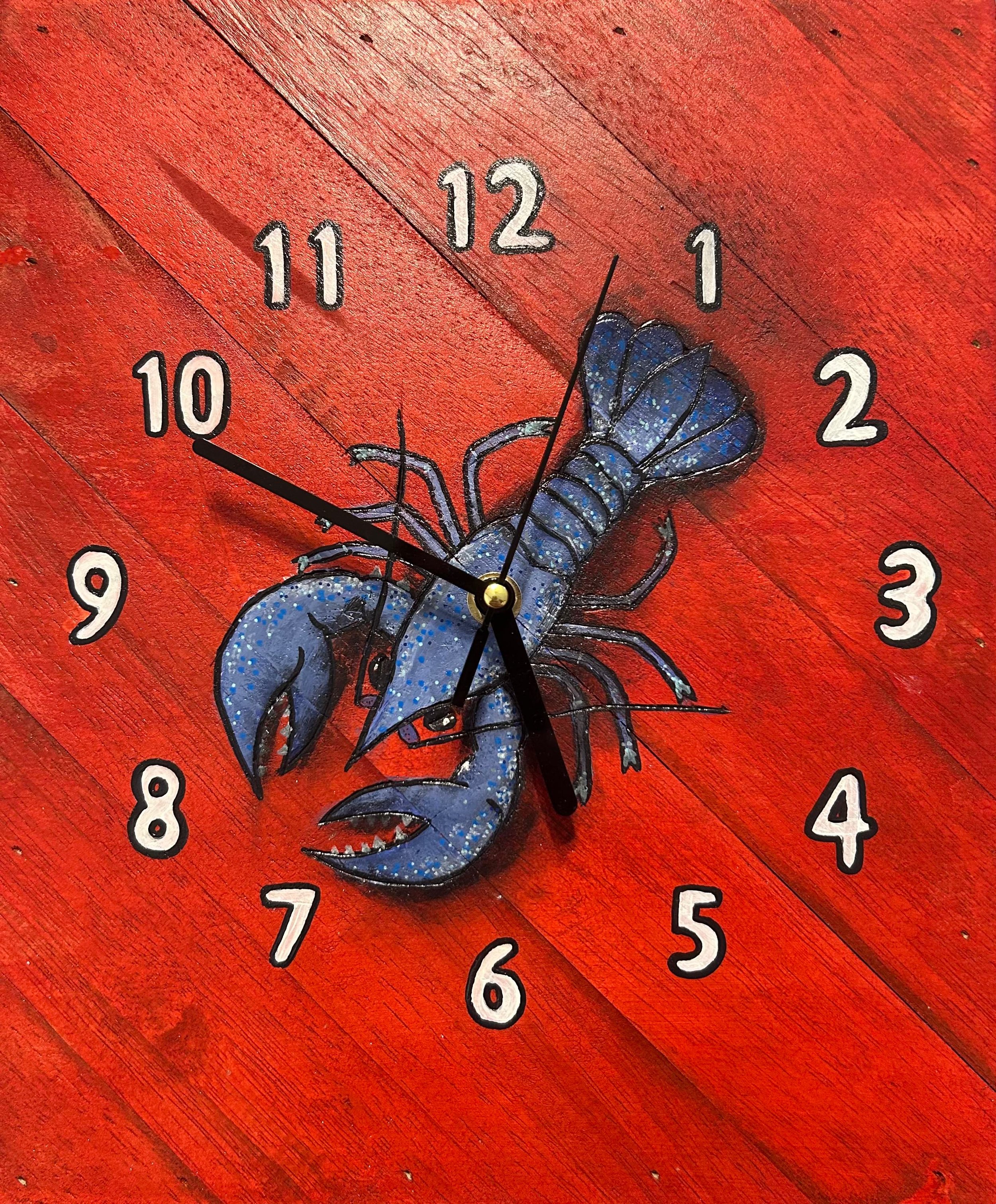 Lobster-Clock-2-Blue-Acrylic-Mixed-©Alexander-Mastrian-2026-All-Rights-Reserved-Do-Not-Copy-Alter-Redistribute-without-Permission.JPG