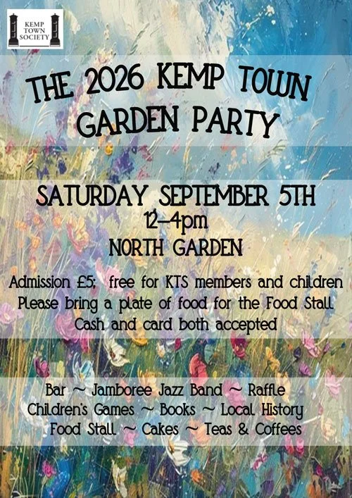 2026 Kemp Town Garden Party Poster