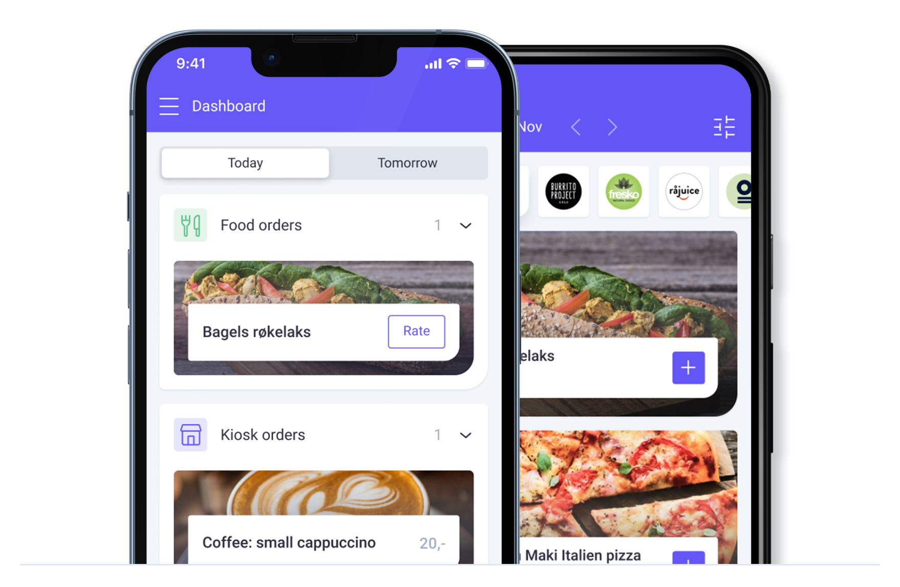 Mobilapplikasjonsskjermbilder