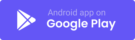 Google Play-logo og tekst som sier 'Android app on Google Play'.