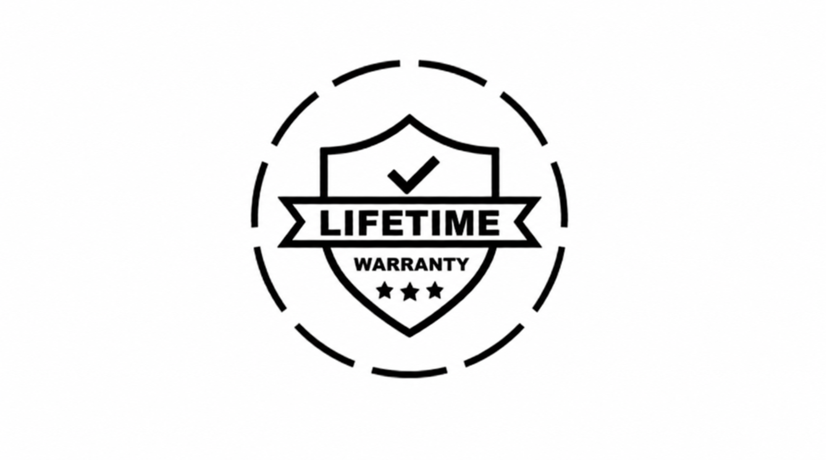 Lifetime warranty icon for Fine Flakes Epoxy garage floor coatings