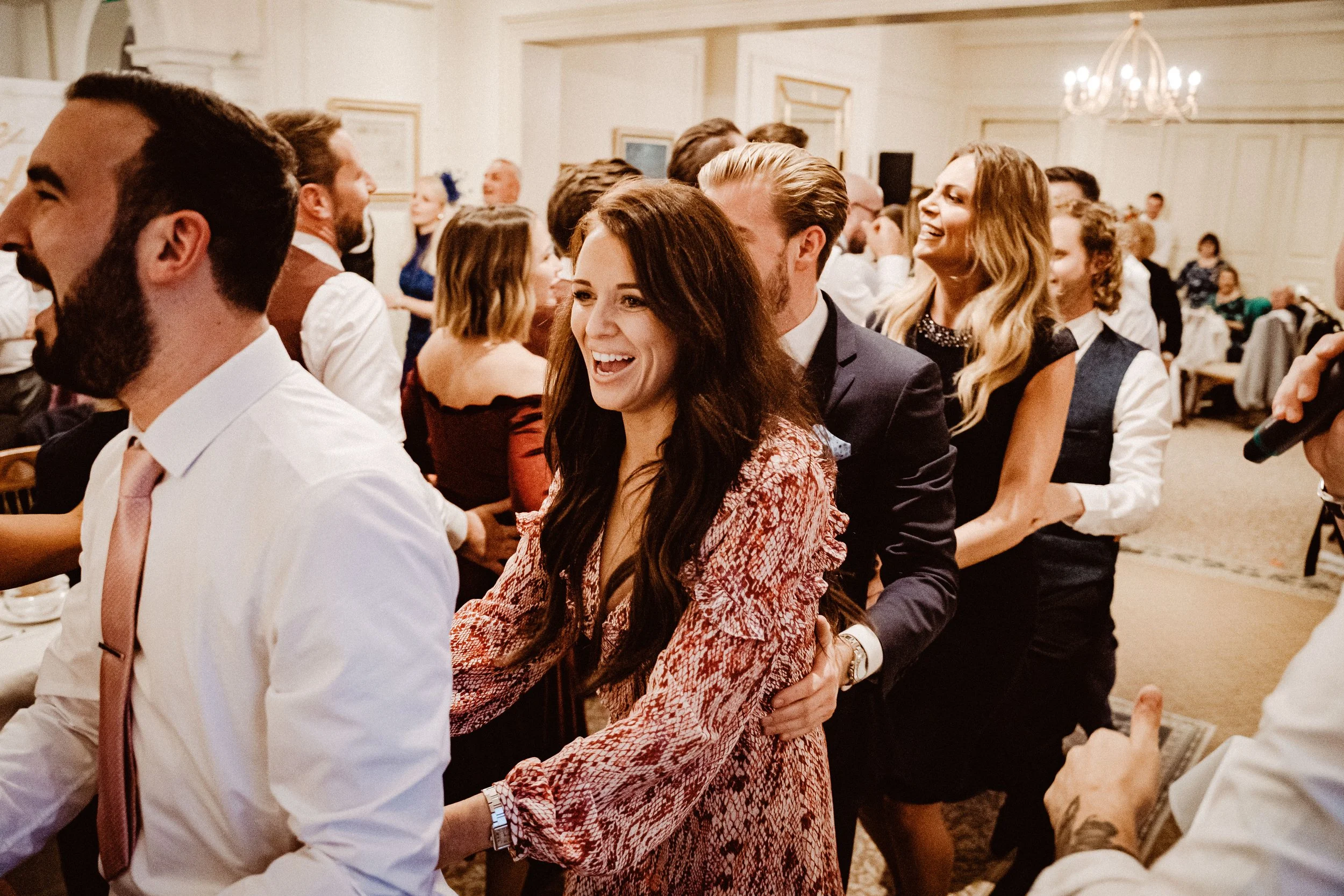 Secret Singers wedding singing waiters performing at a UK wedding reception