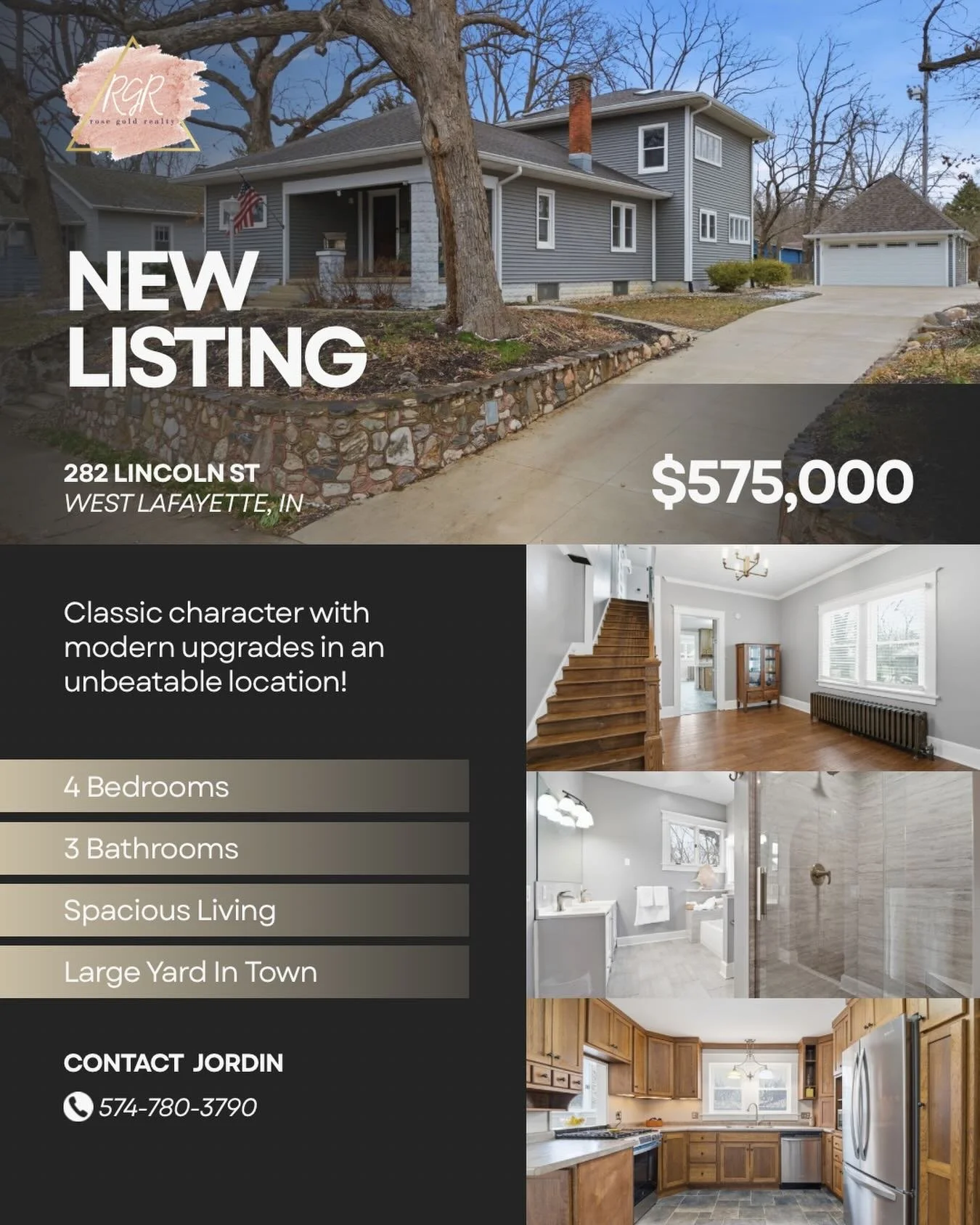 Details that make a statement ✨

From the rare double lot to the one-of-a-kind pull-through driveway and heated garage, every inch of this West Lafayette home was designed to stand out. Inside, timeless character meets thoughtful updates.. arched doo