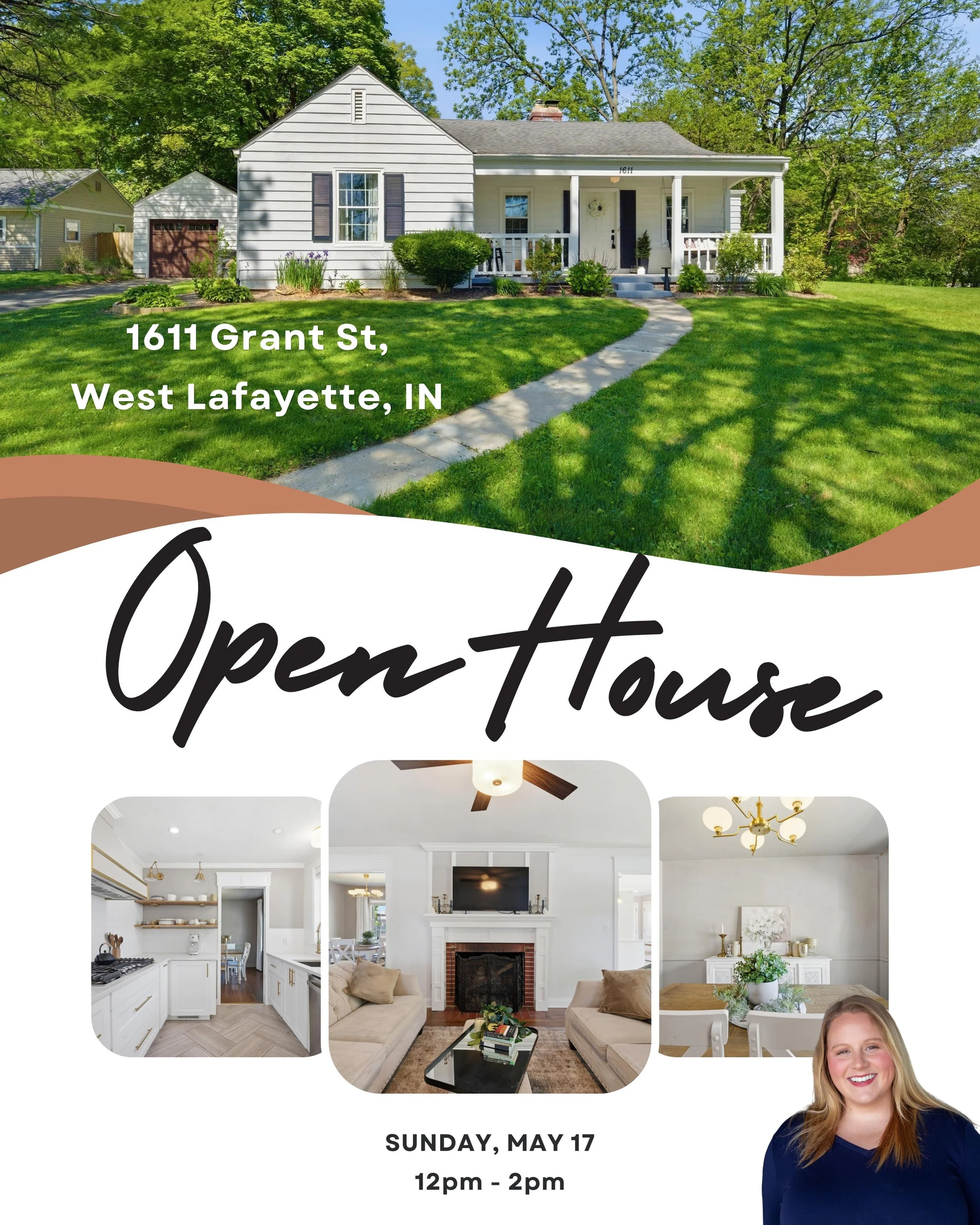 OPEN HOUSE 🏡✨
1611 Grant St, West Lafayette

Join Kaylee this Sunday from 12PM&ndash;2PM to tour this beautifully updated home in one of West Lafayette&rsquo;s most sought-after locations! From the charming curb appeal to the bright, stylish interio