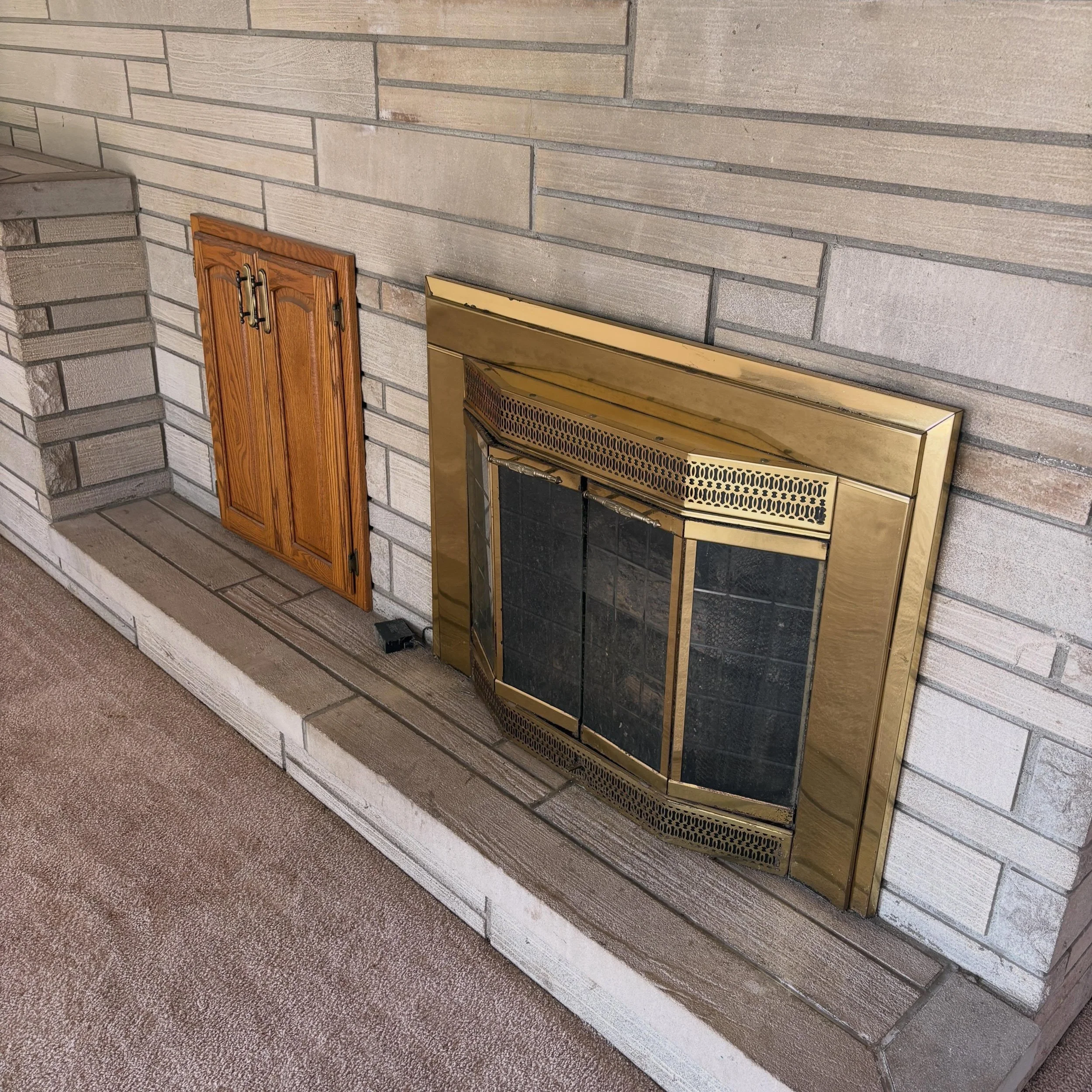 Thursday Night Trivia! 🎉

Can you guess what the doors beside this fireplace is for? Drop your multiple choice pick in the comments! 

A) A compartment to hide the gas line turn on/off
B) Firewood storage
C) Secret entrance to another room