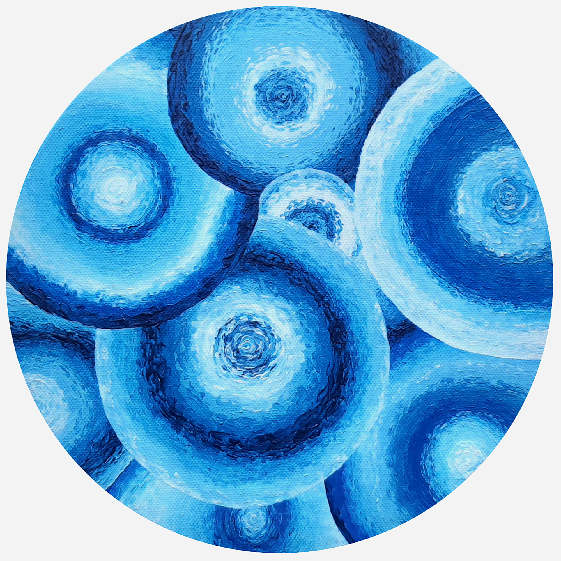 Drop, Drip, Drop, 2022, Acrylic on canvas, 20cm