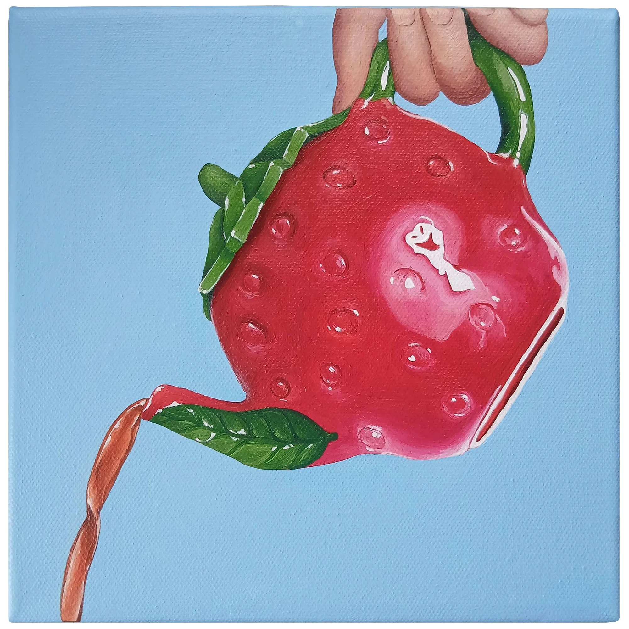 Untitled, 2026, Acrylic on canvas, 20.3 x 20.3cm