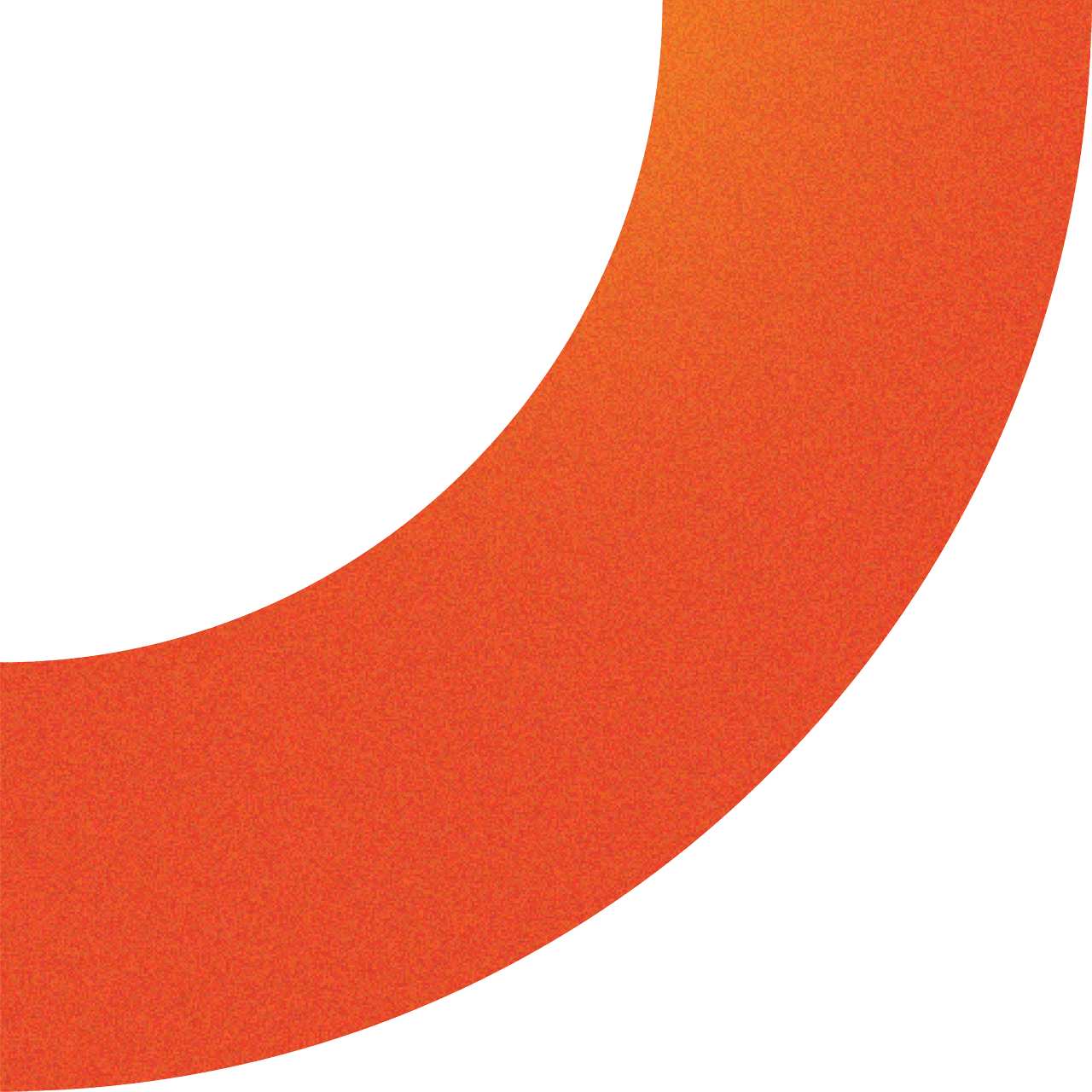Close-up of a printed material with orange and black colors, possibly part of a logo or design element.