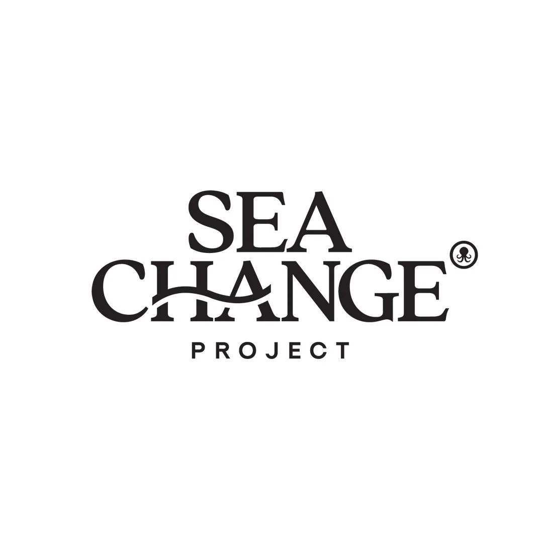 Logo for Sea Change Project in black text on white background.
