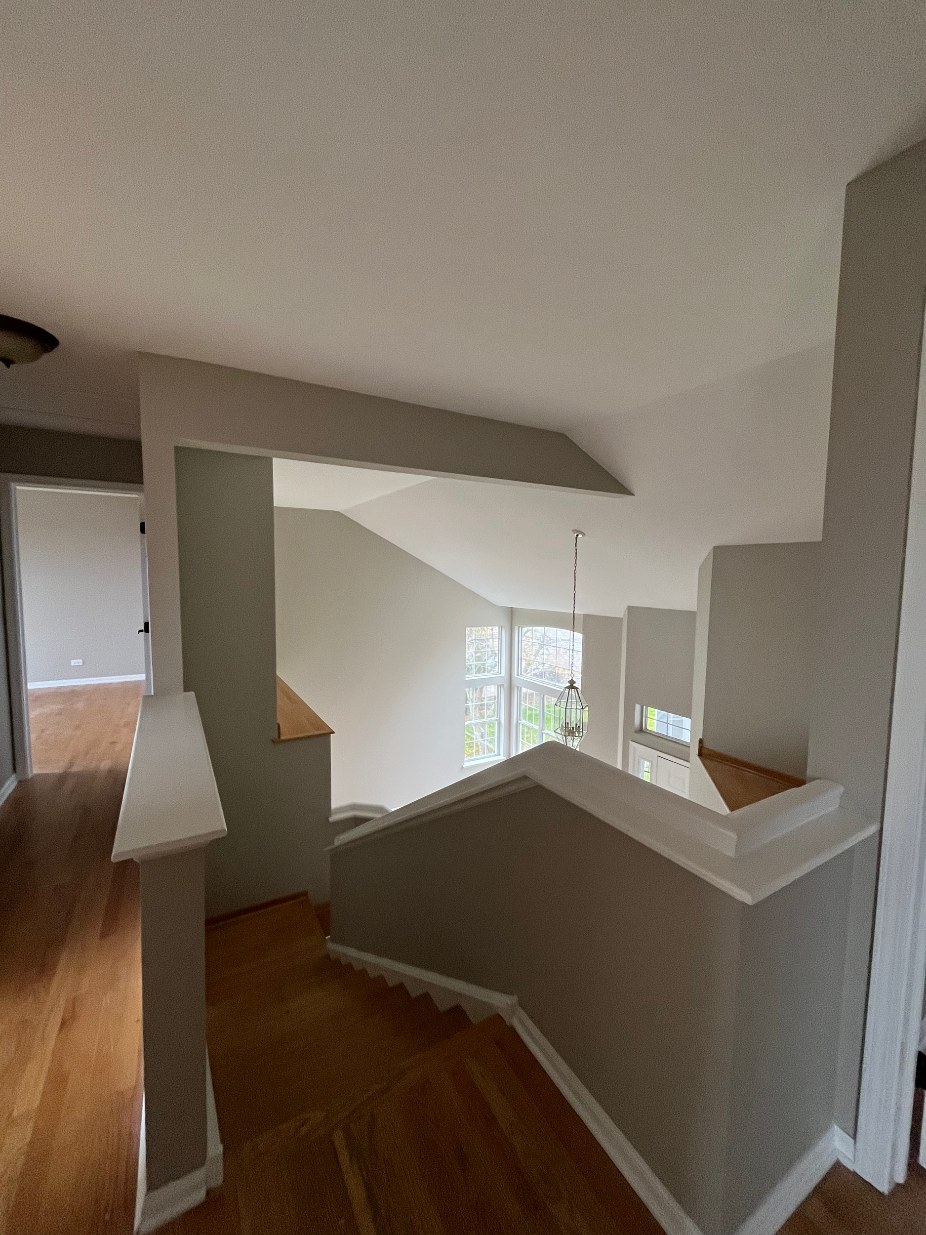 Intricate interior corners painted with precision