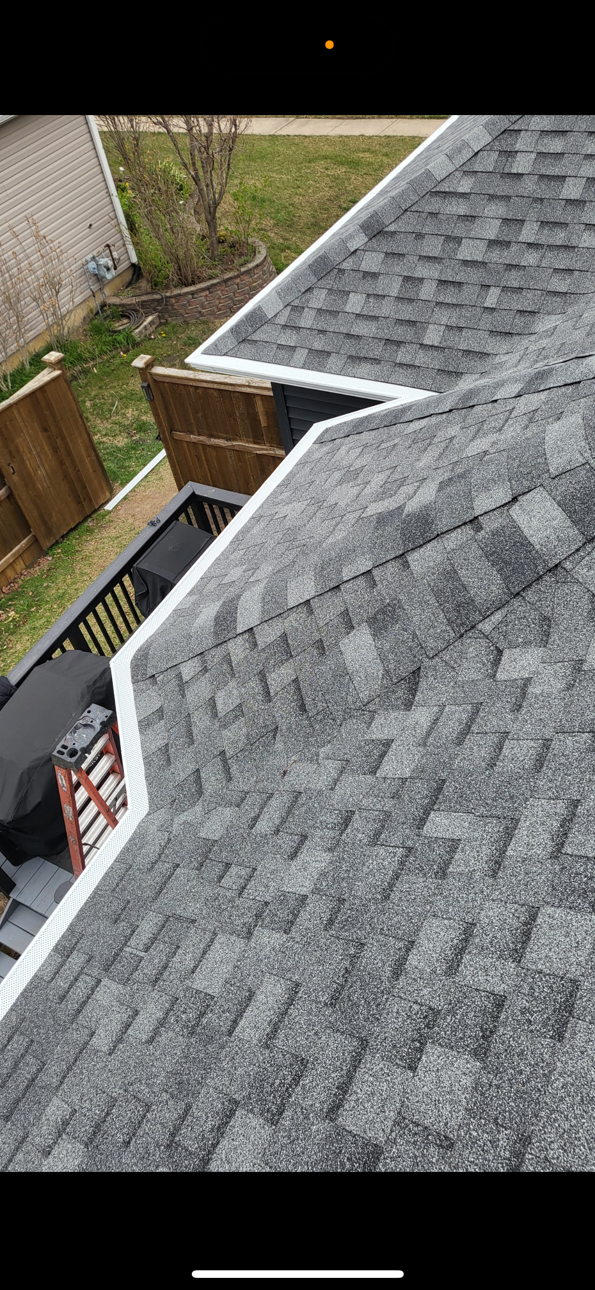 Gutters installed on intricate roof corners