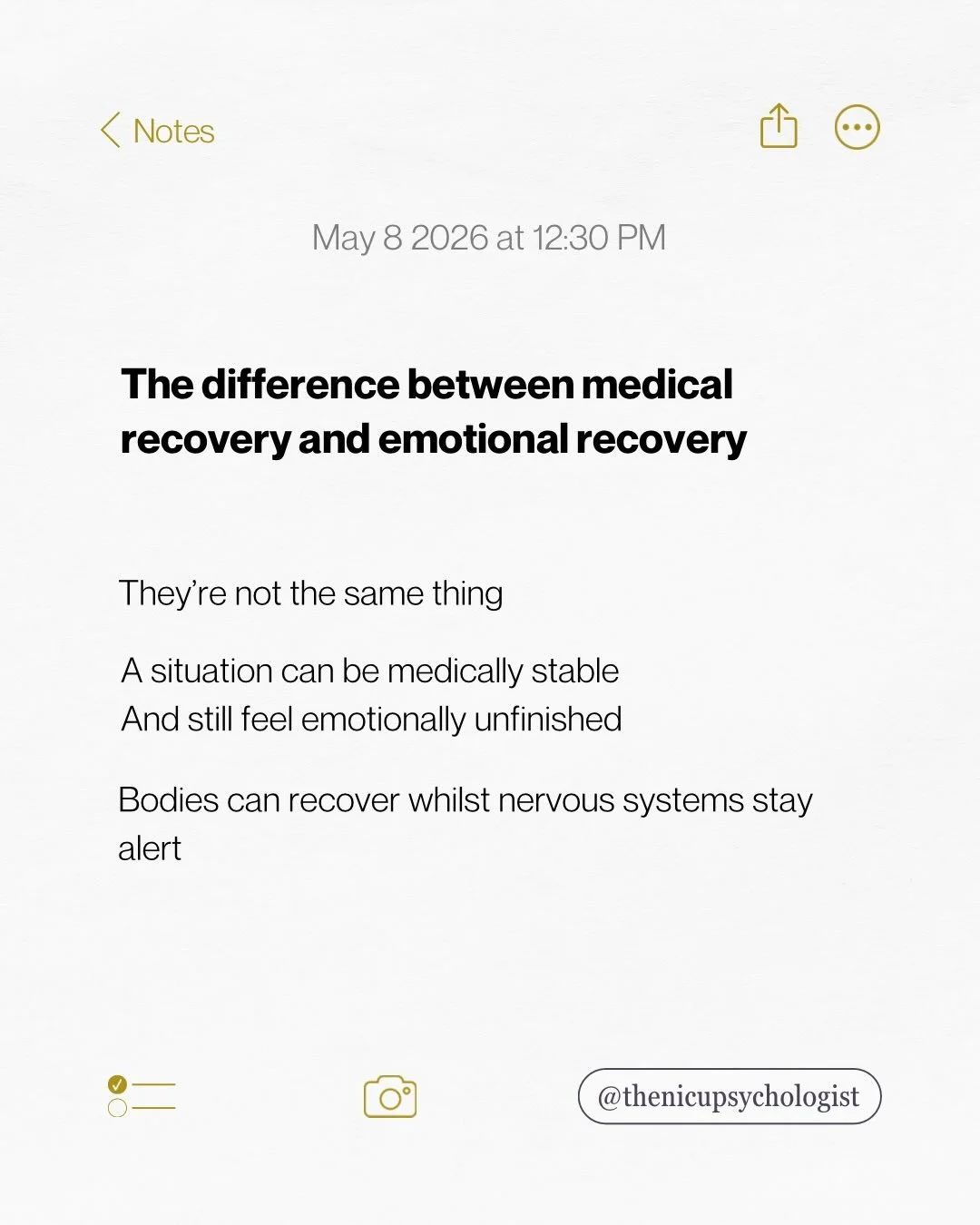 In healthcare, recovery is often measured through physical outcomes: test recovery, weight gain, healing, discharge, stability. 

And these things matter.

But emotional recovery follows a different timeline.

Many parents describe feeling confused w