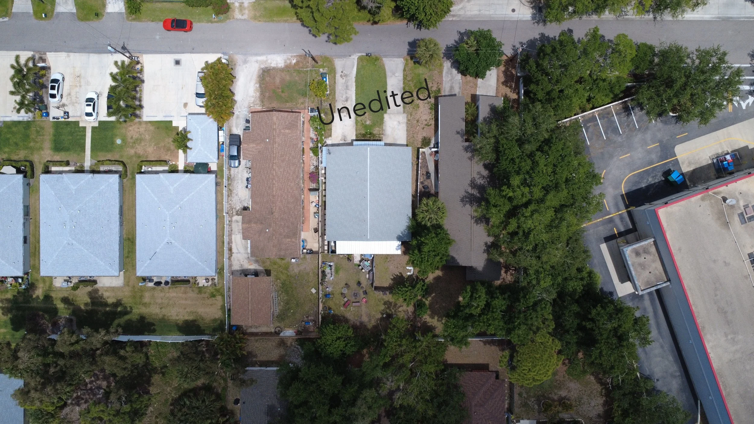 Top-down view of a home