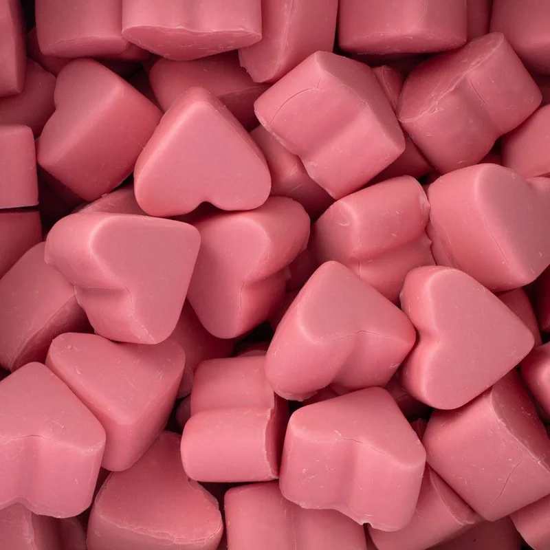 Corações Cobertos de Chocolate de Morango