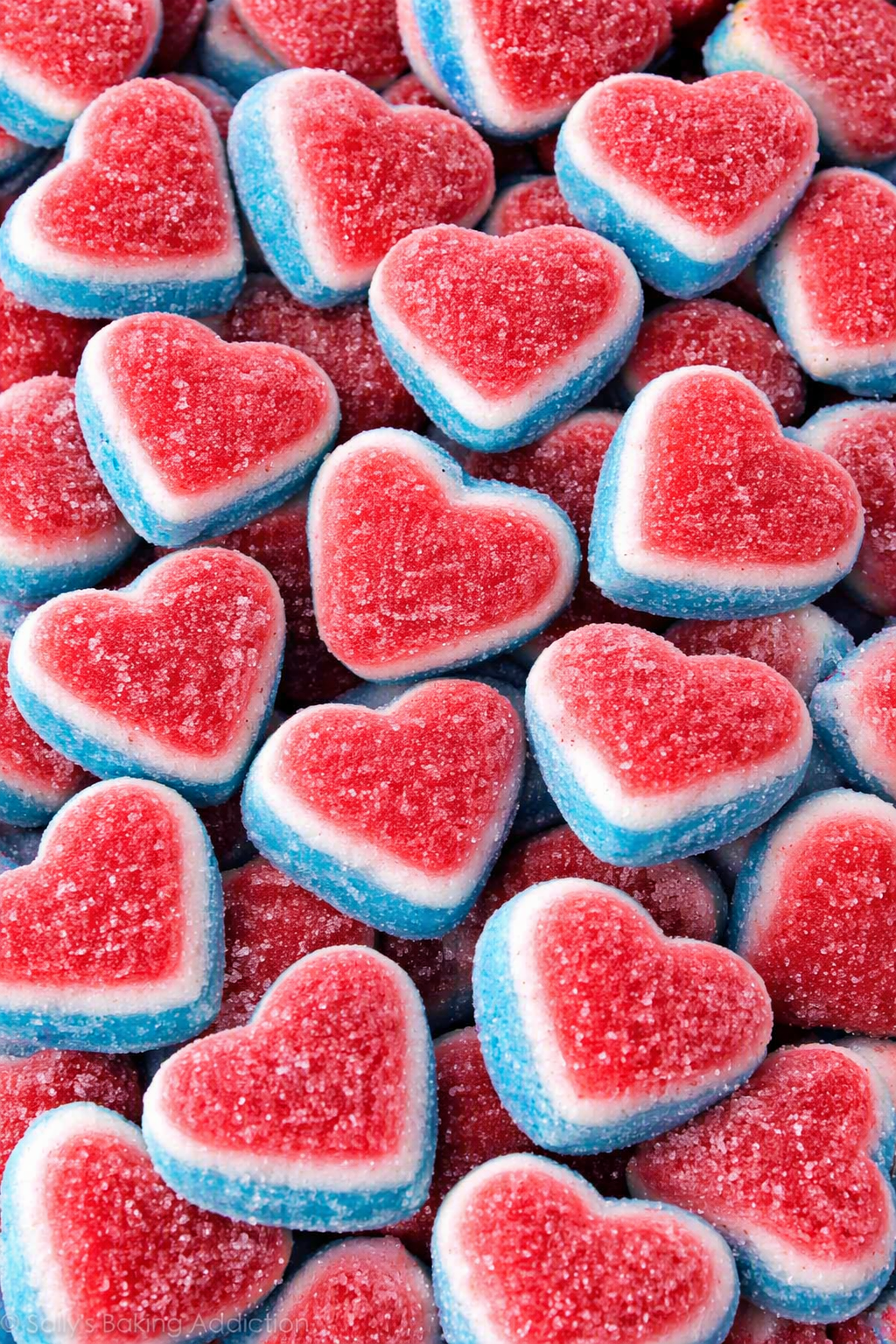 Corações Tricolor de Framboesa