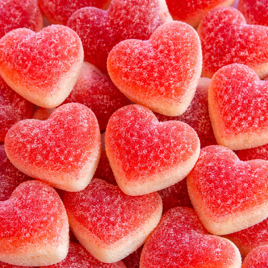 Corações de Pêssego Recheados