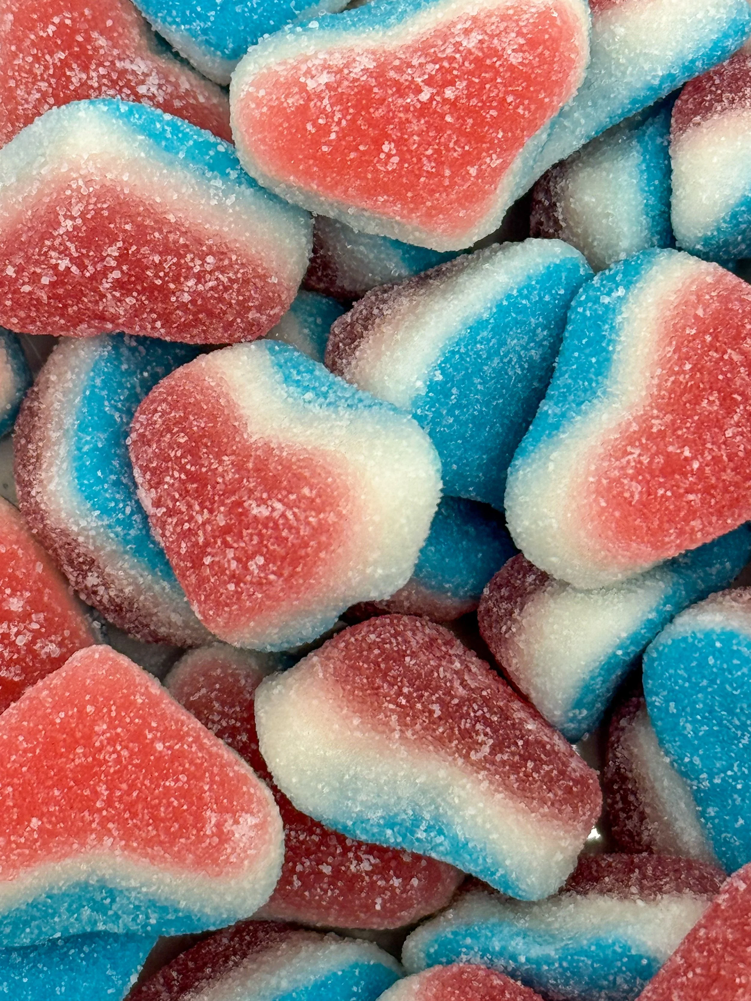 Corações Tricolor de Framboesa