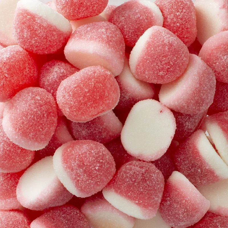 Beijinhos de Morango e Nata Recheados