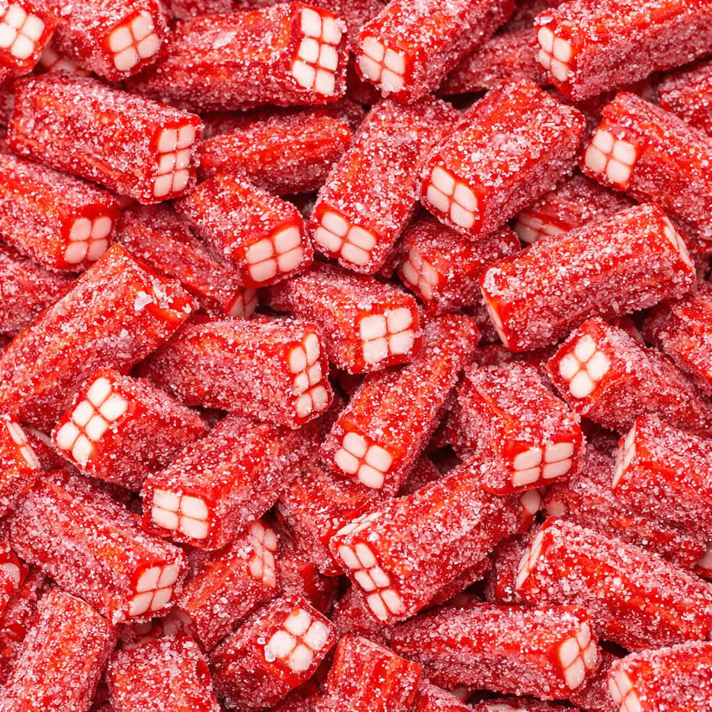 Tijolos de Morango e Nata