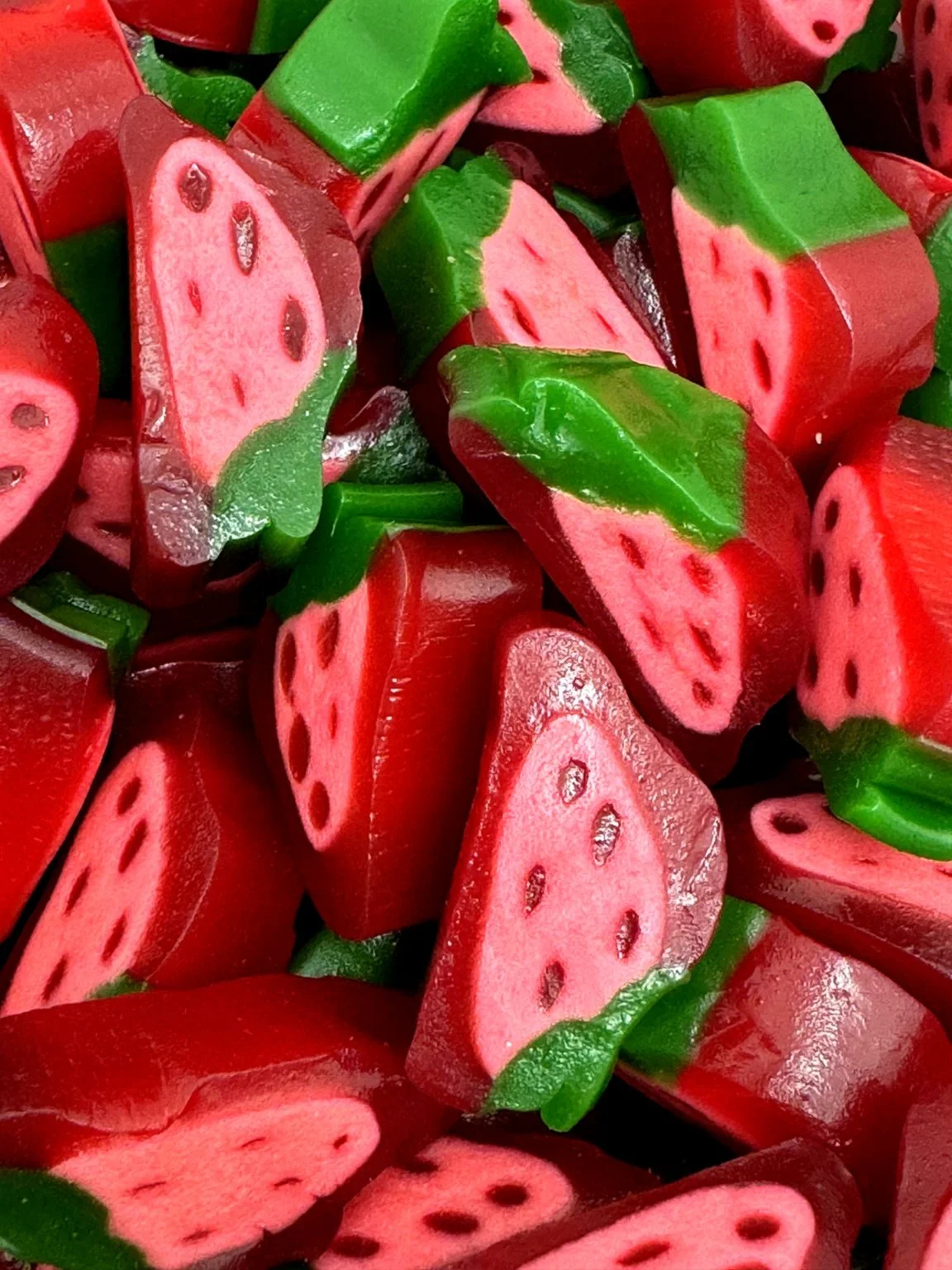 Morangos Regaliz Brilho