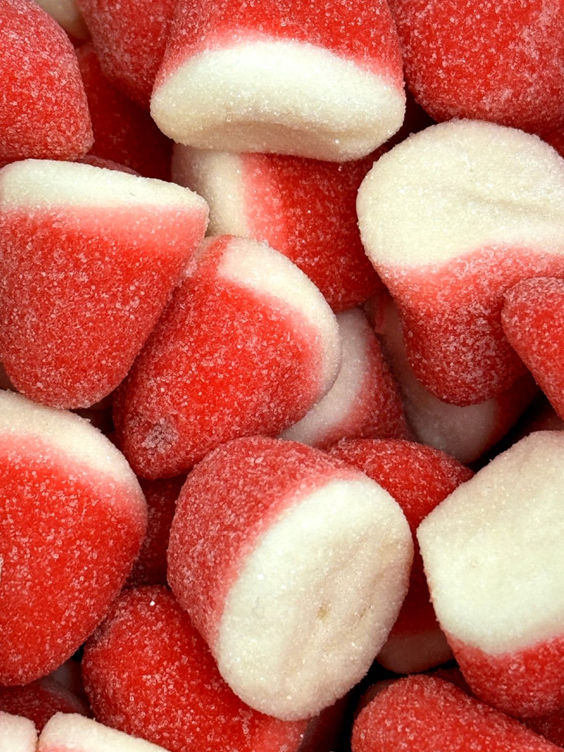 Beijinhos de Morango e Nata Açúcar