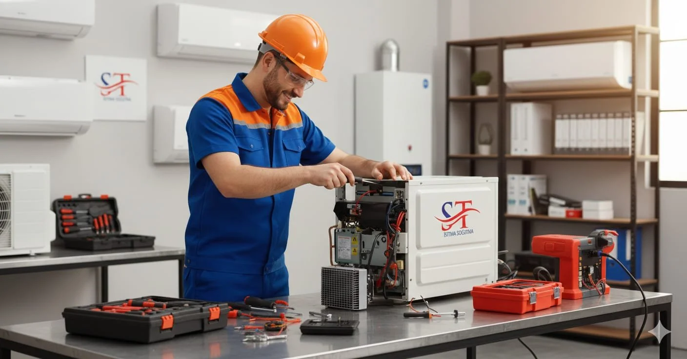 Oranssi carpenter using bench saw
