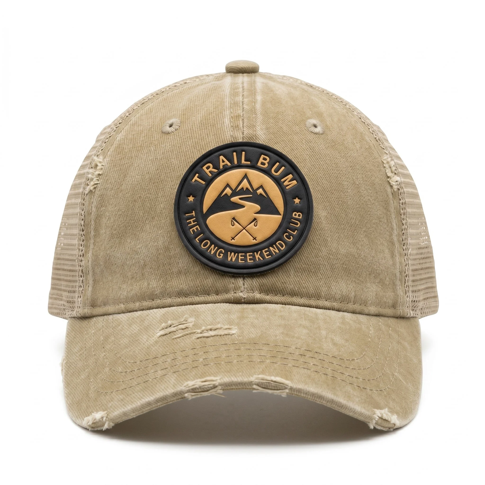 Switch Back Trucker | Field Kaki Distressed