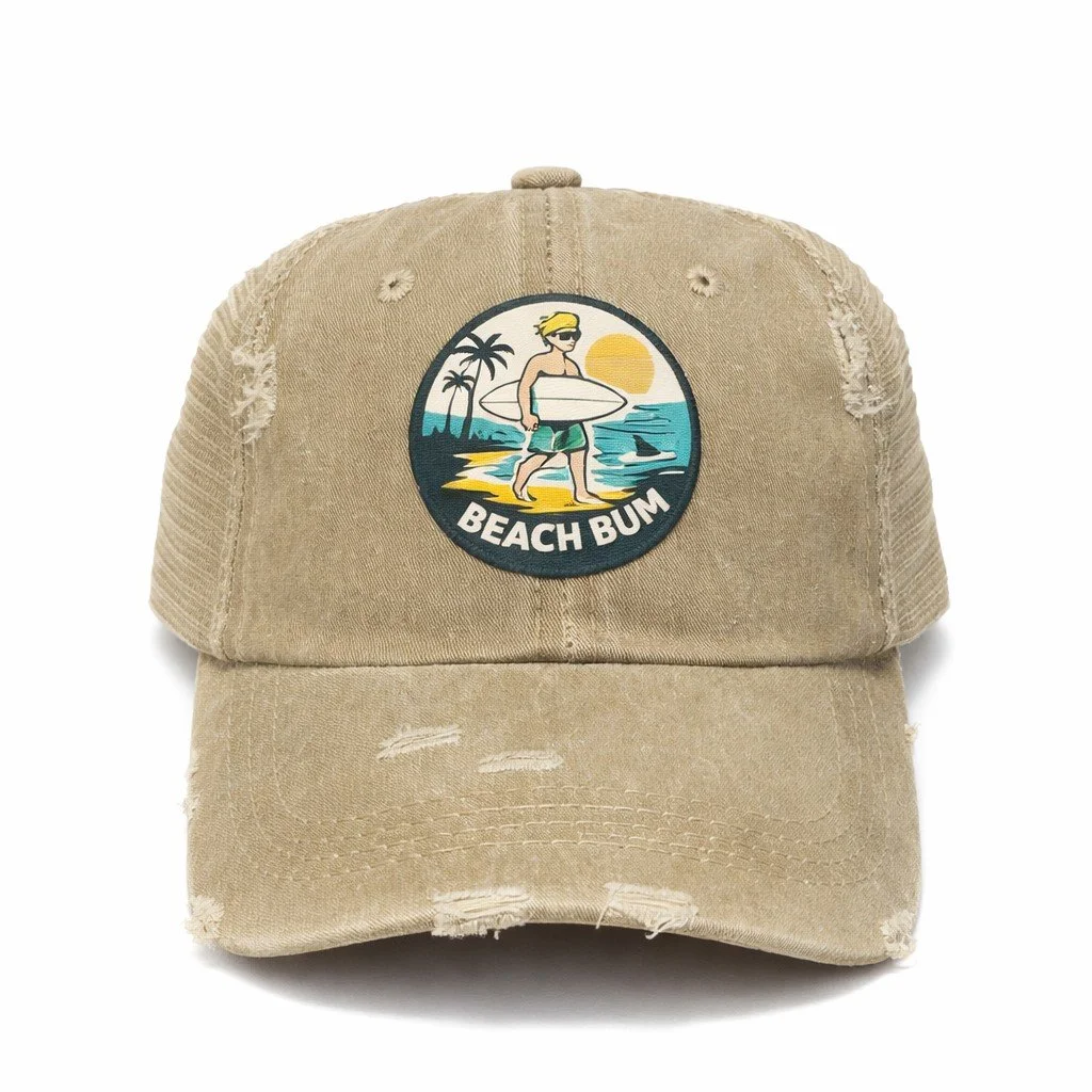 The Breakwater Cap-Sandbar - Distressed Silicone emblem