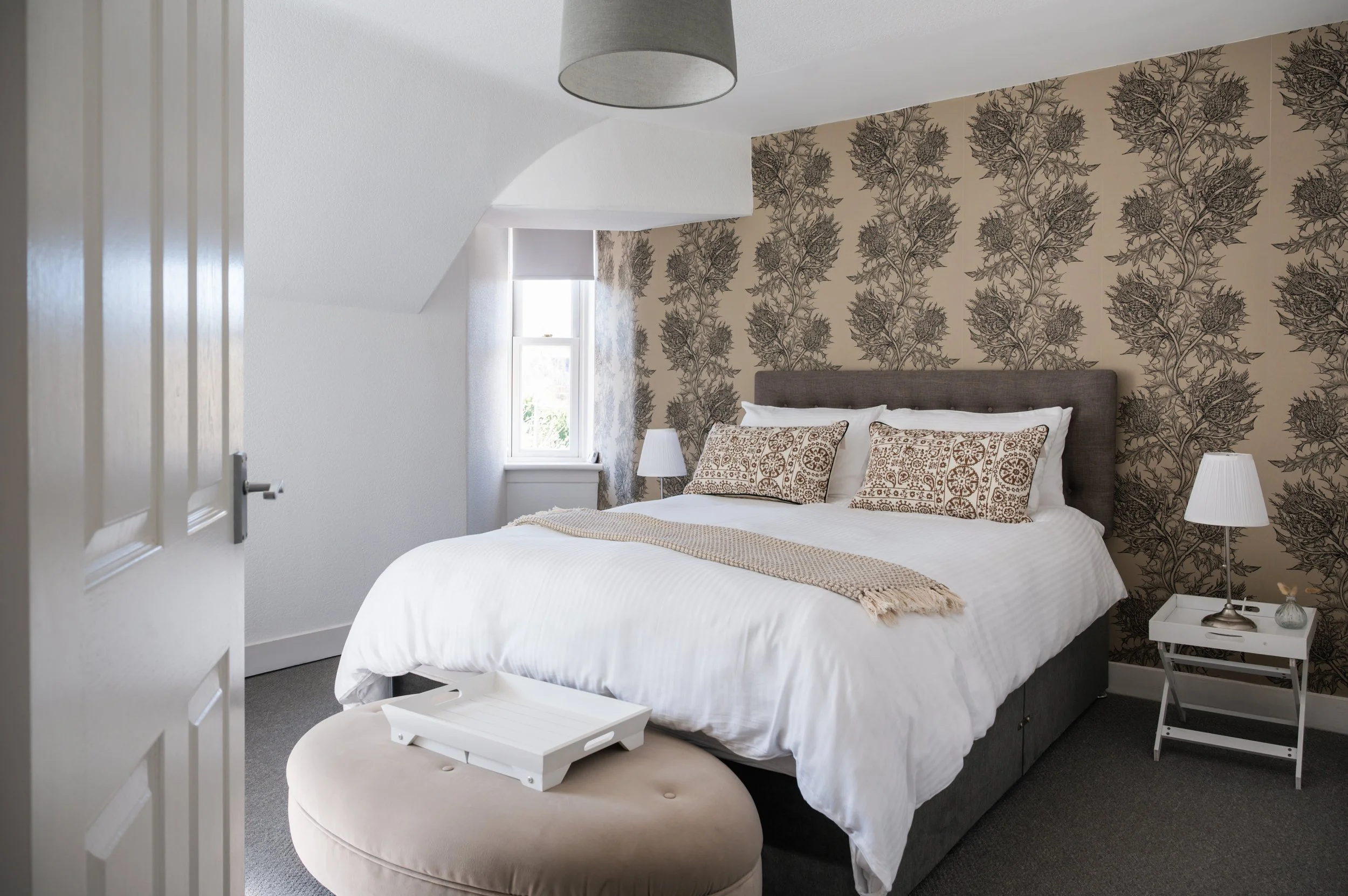 Two-bedroom self-catering apartment interior, Birnam, Dunkeld main bedroom.jpg