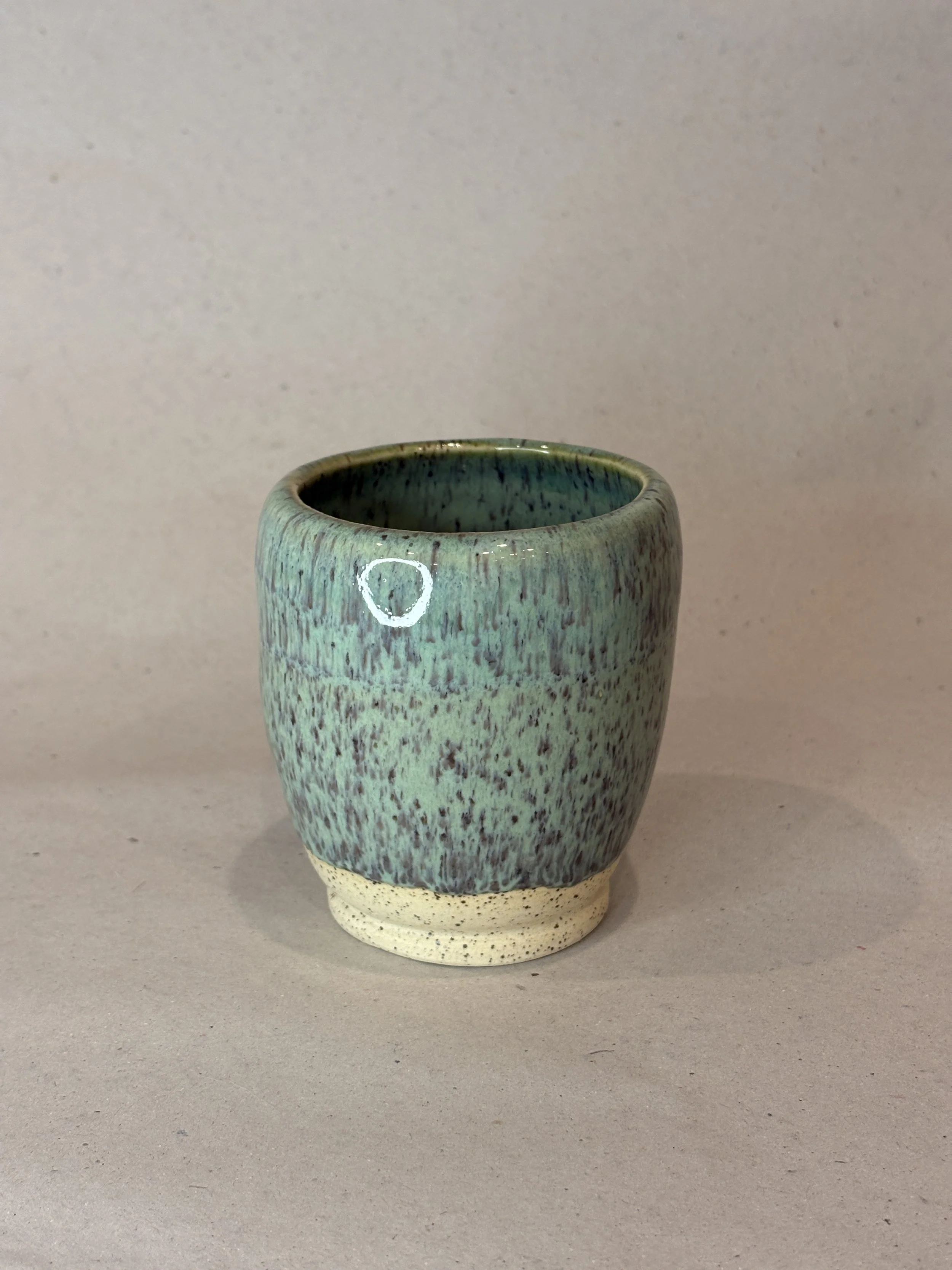 Small Speckle Green Cup