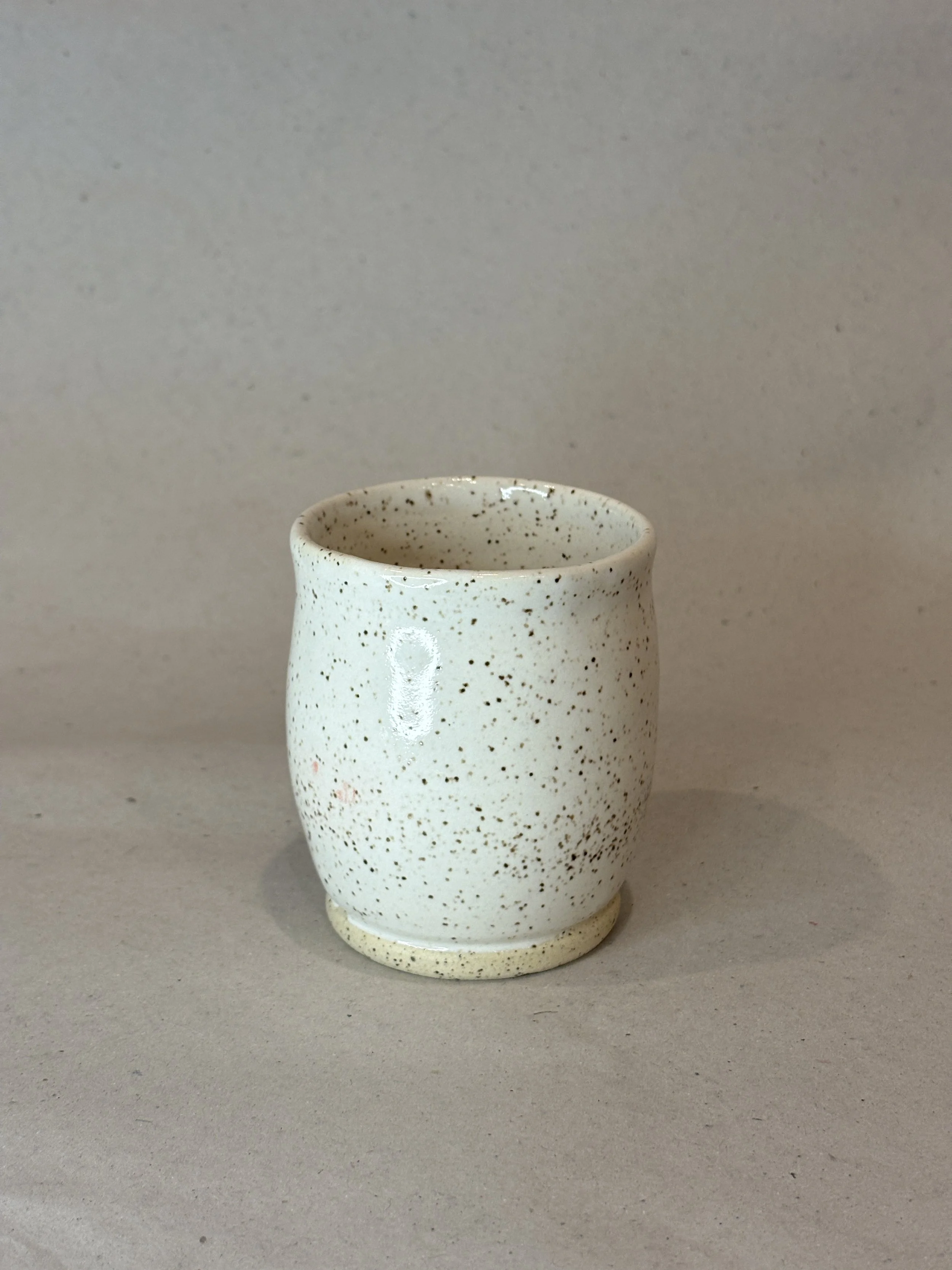 Small Speckle White Cup