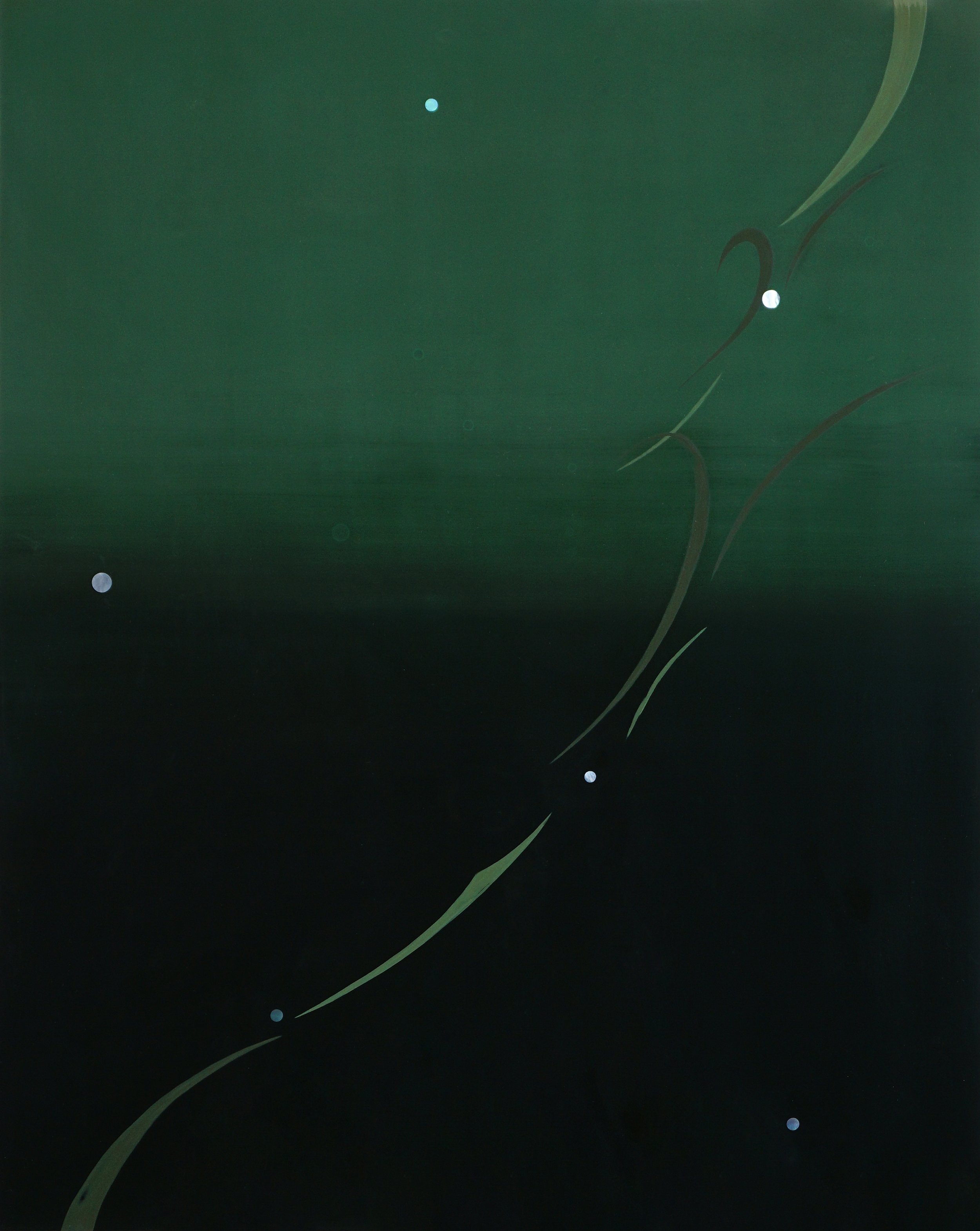 松间月-3 Moonlight Through the Pines-3 大漆 螺钿 木板 natural lacquer, mother of pearl on wood 50×40cm 2025.jpg