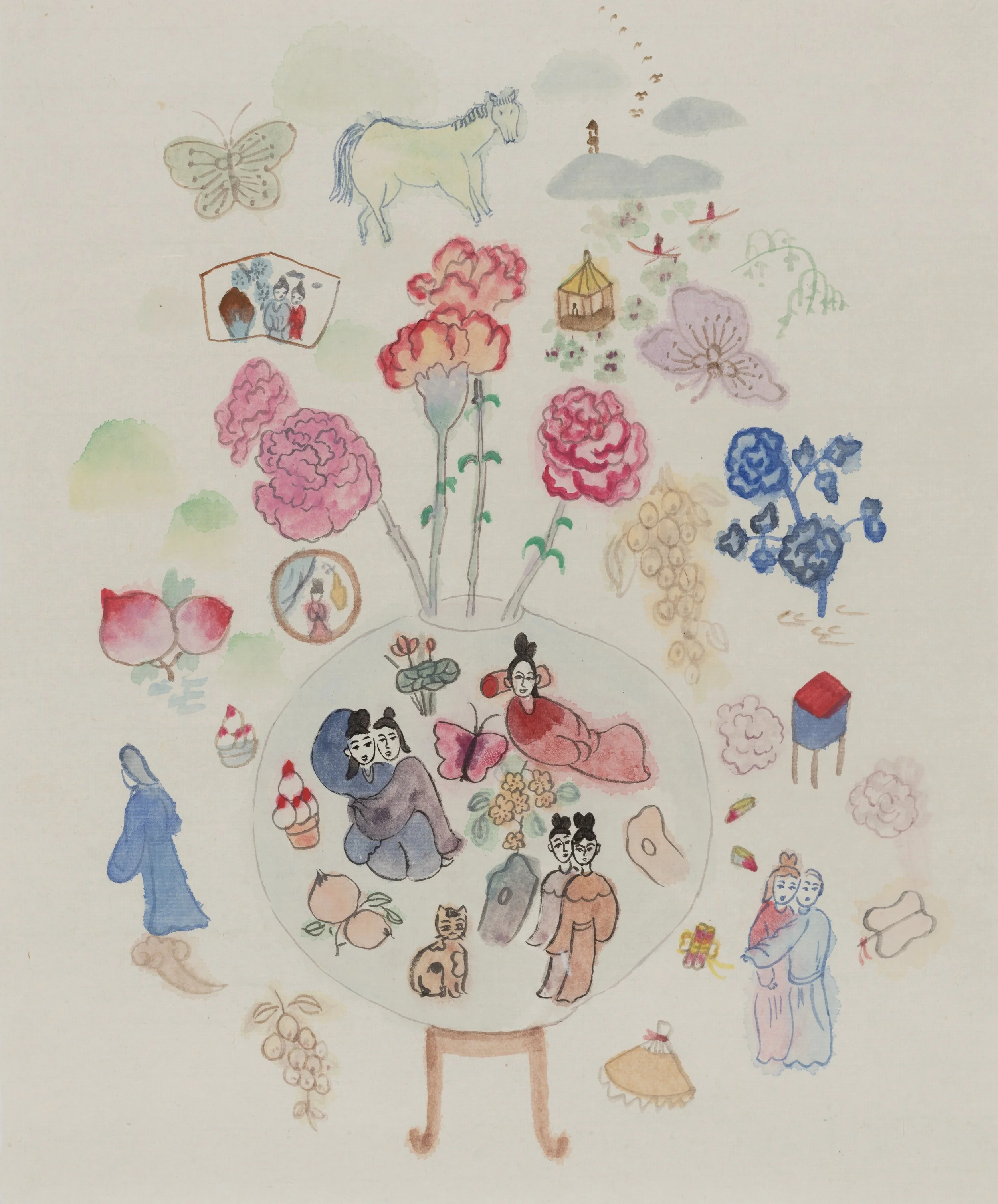 《𫄸夏》纸本设色32x26cm2026年.jpg