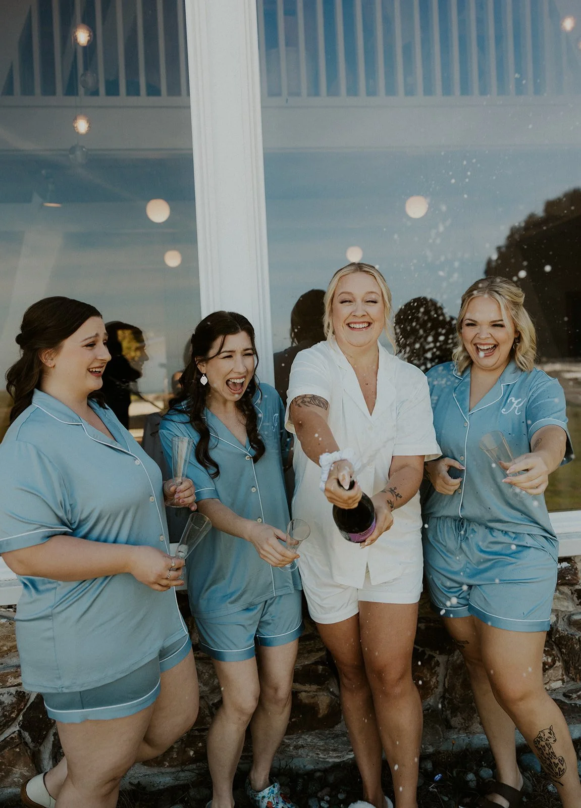 bridal party wedding day destination wedding