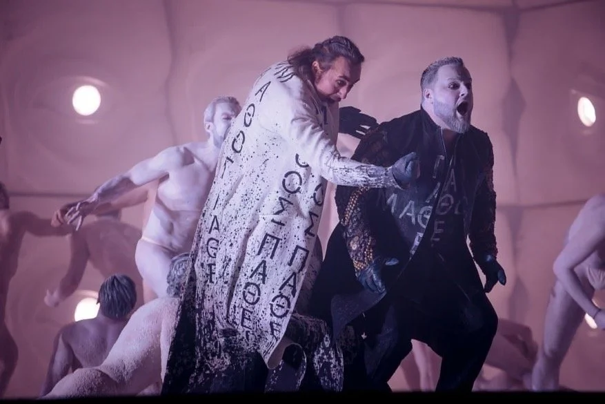 Andrei Petre as Laios at the National Bucharest Opera.