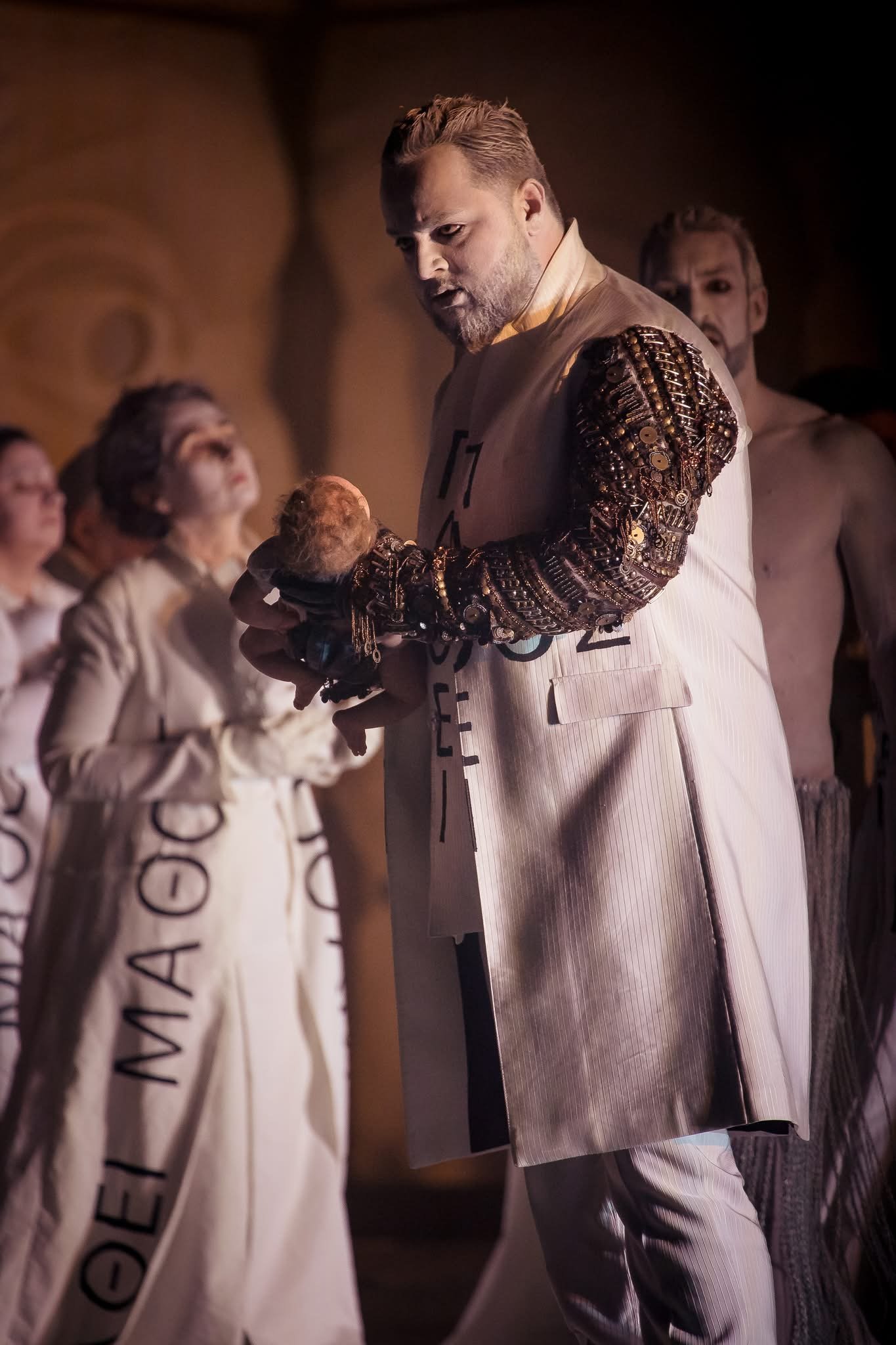 Andrei Petre as Laios at the National Bucharest Opera.